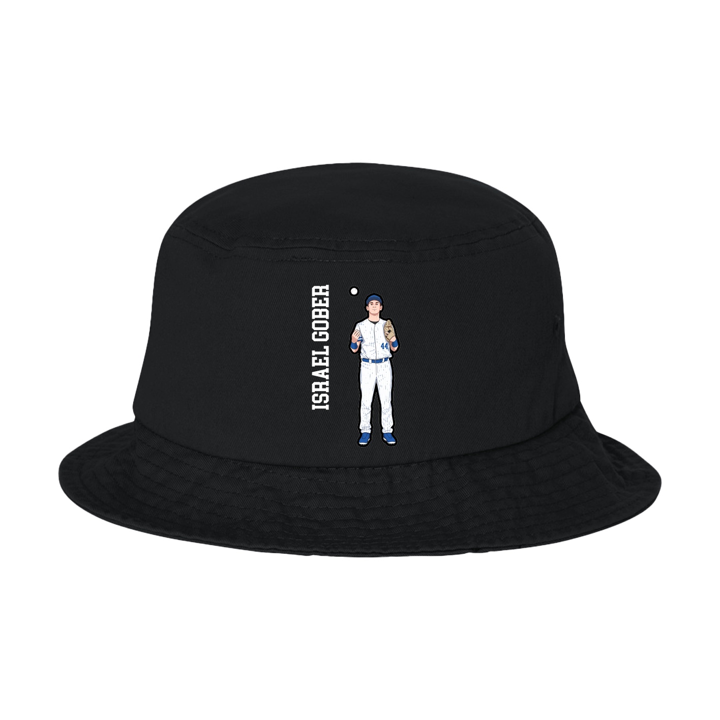 Bucket Cap — Name Vertical in Black