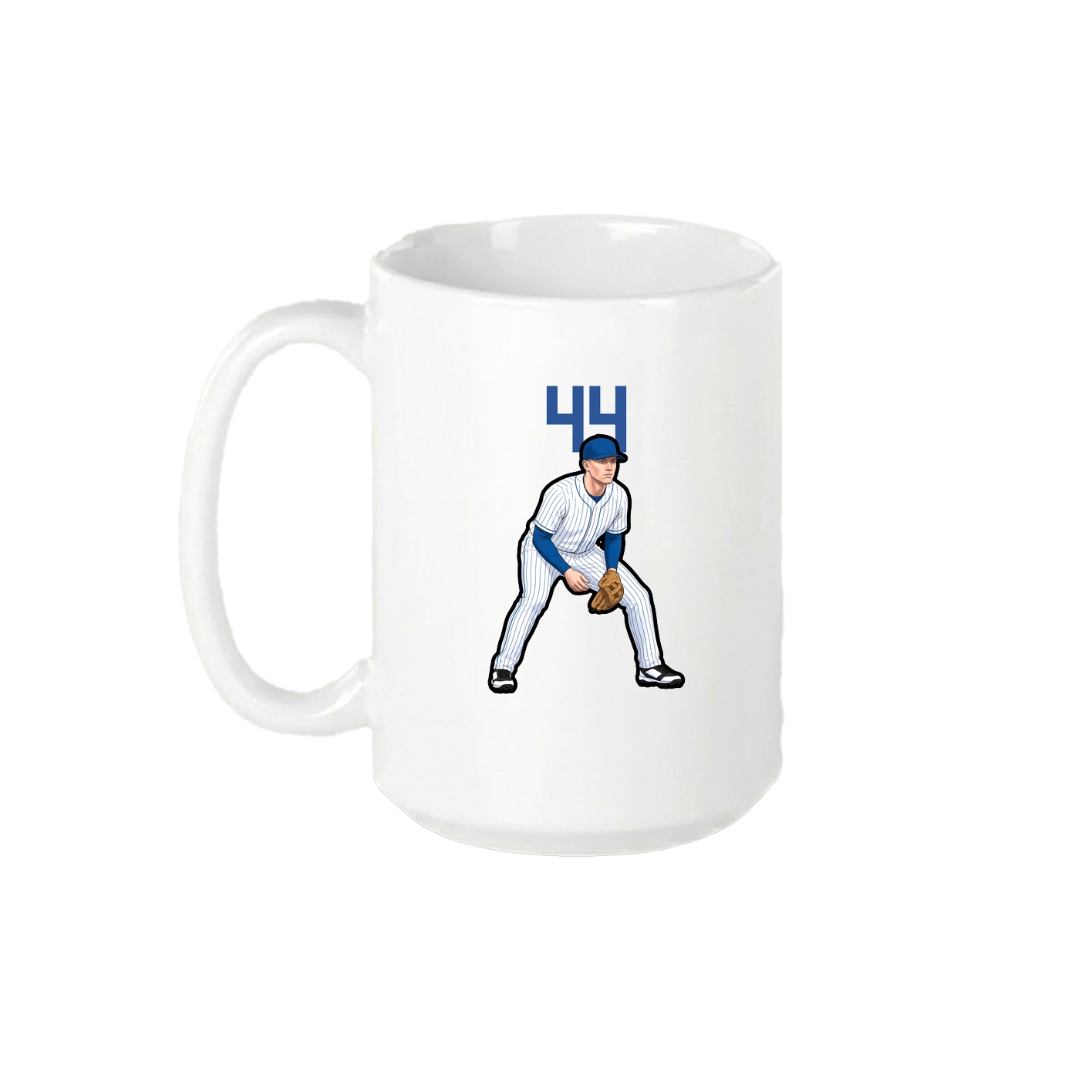 15oz Coffee Mug — Number Top in White