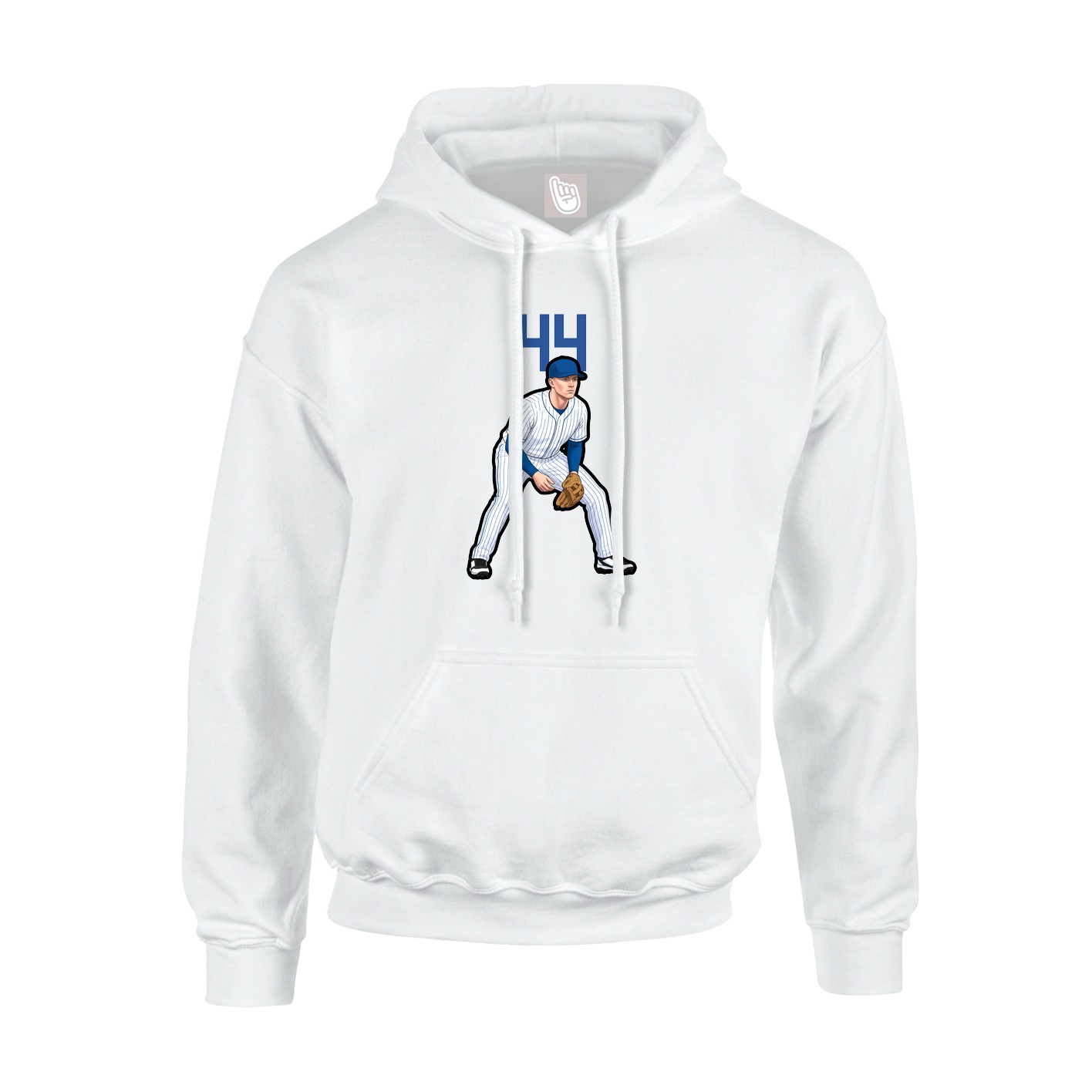 Hoodie — Number Top in White
