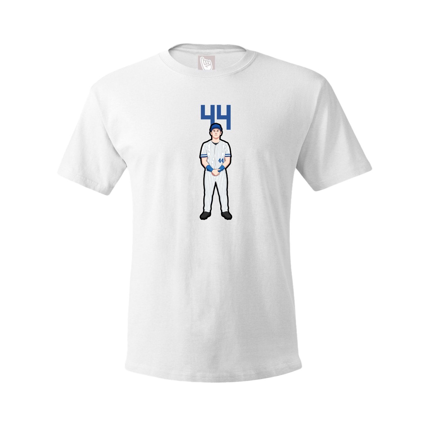 Youth Tee — Number Top in White