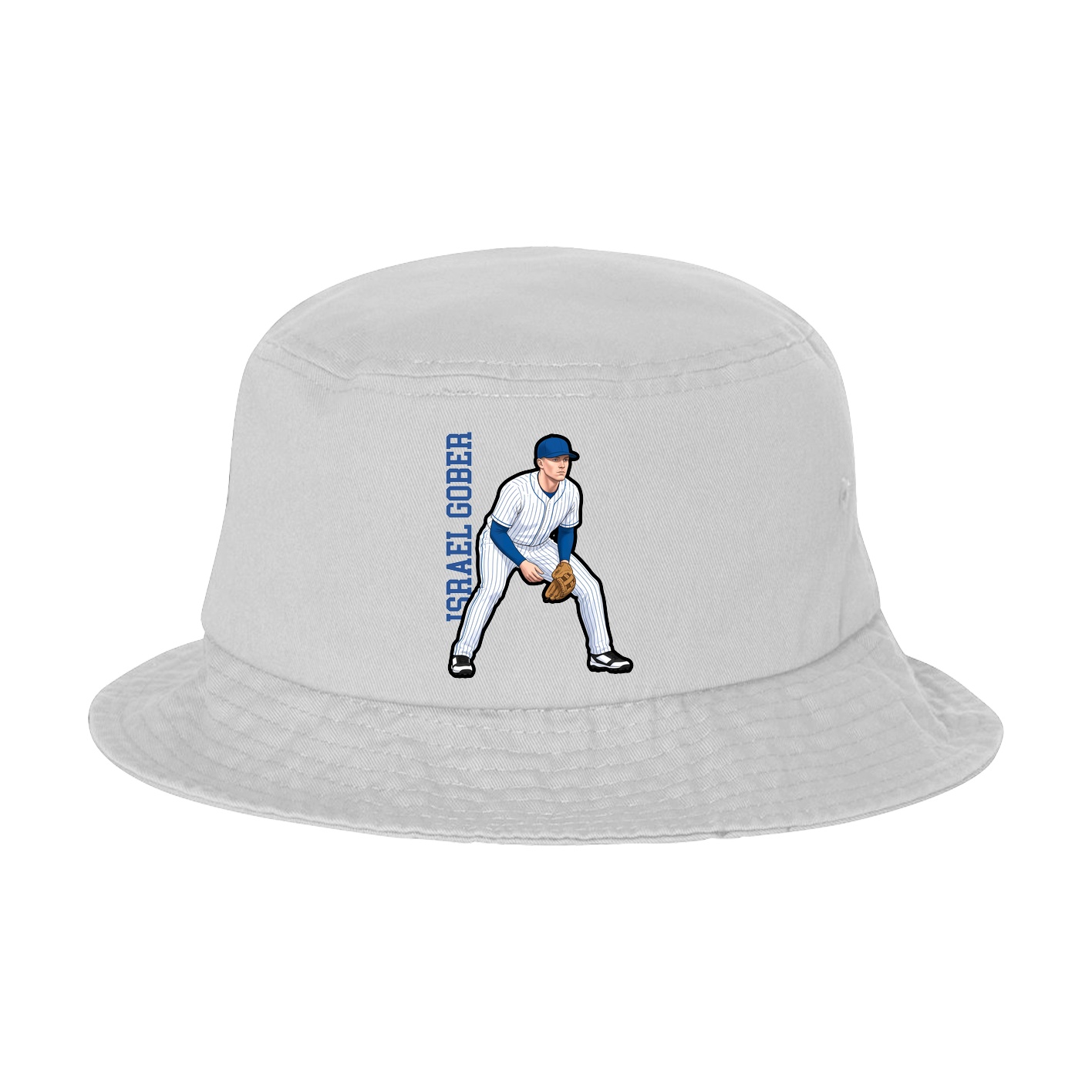 Bucket Cap — Name Vertical in White