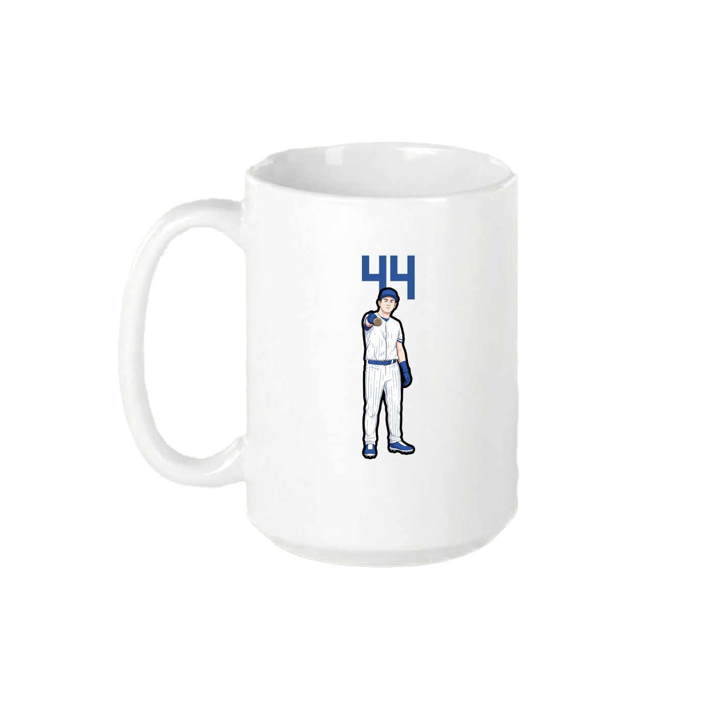 15oz Coffee Mug — Number Top in White