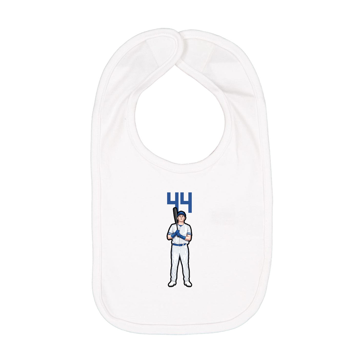 Infant Bib — Number Top in White
