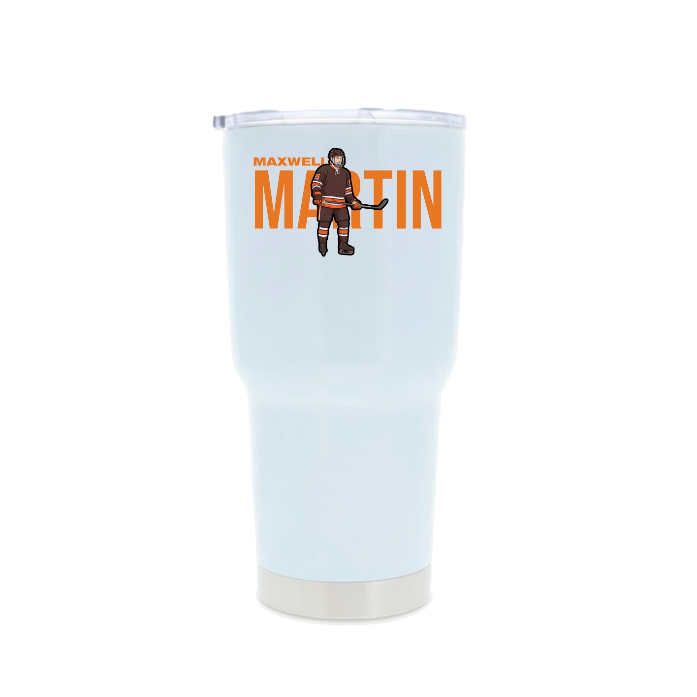 30oz Stainless Steel Tumbler — Player Name in White