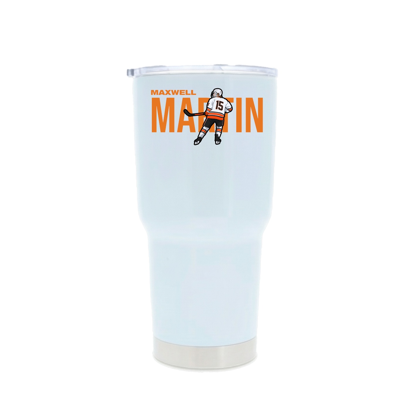 30oz Stainless Steel Tumbler — Player Name in White