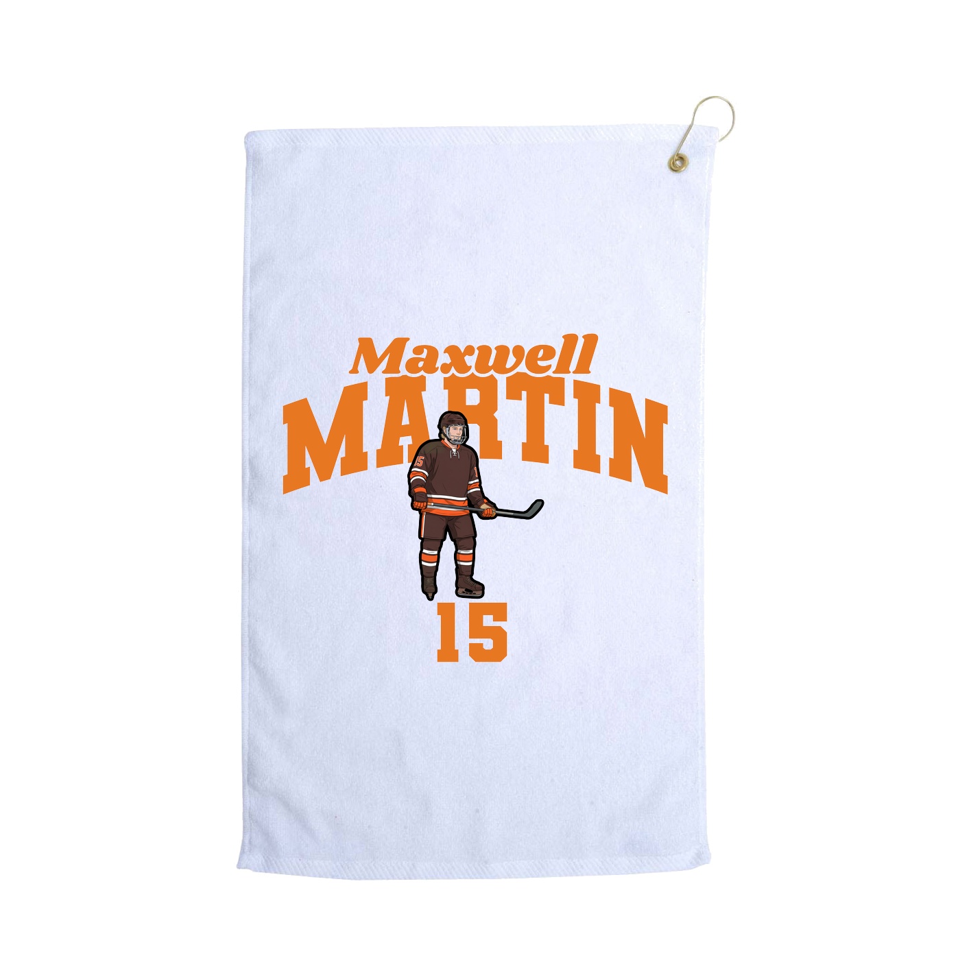 Golf Towel — Signature Arch in White