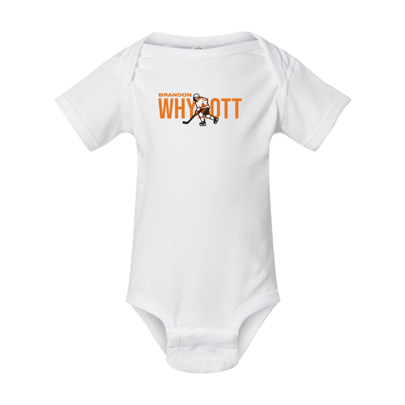 Baby Onesie — Player Name in White
