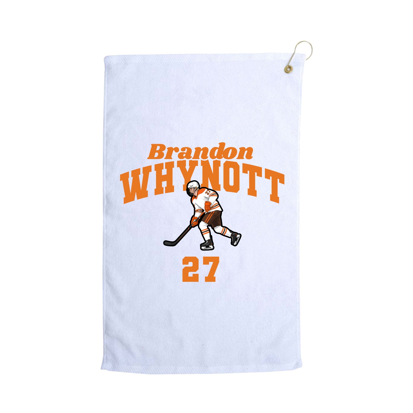 Golf Towel — Signature Arch in White