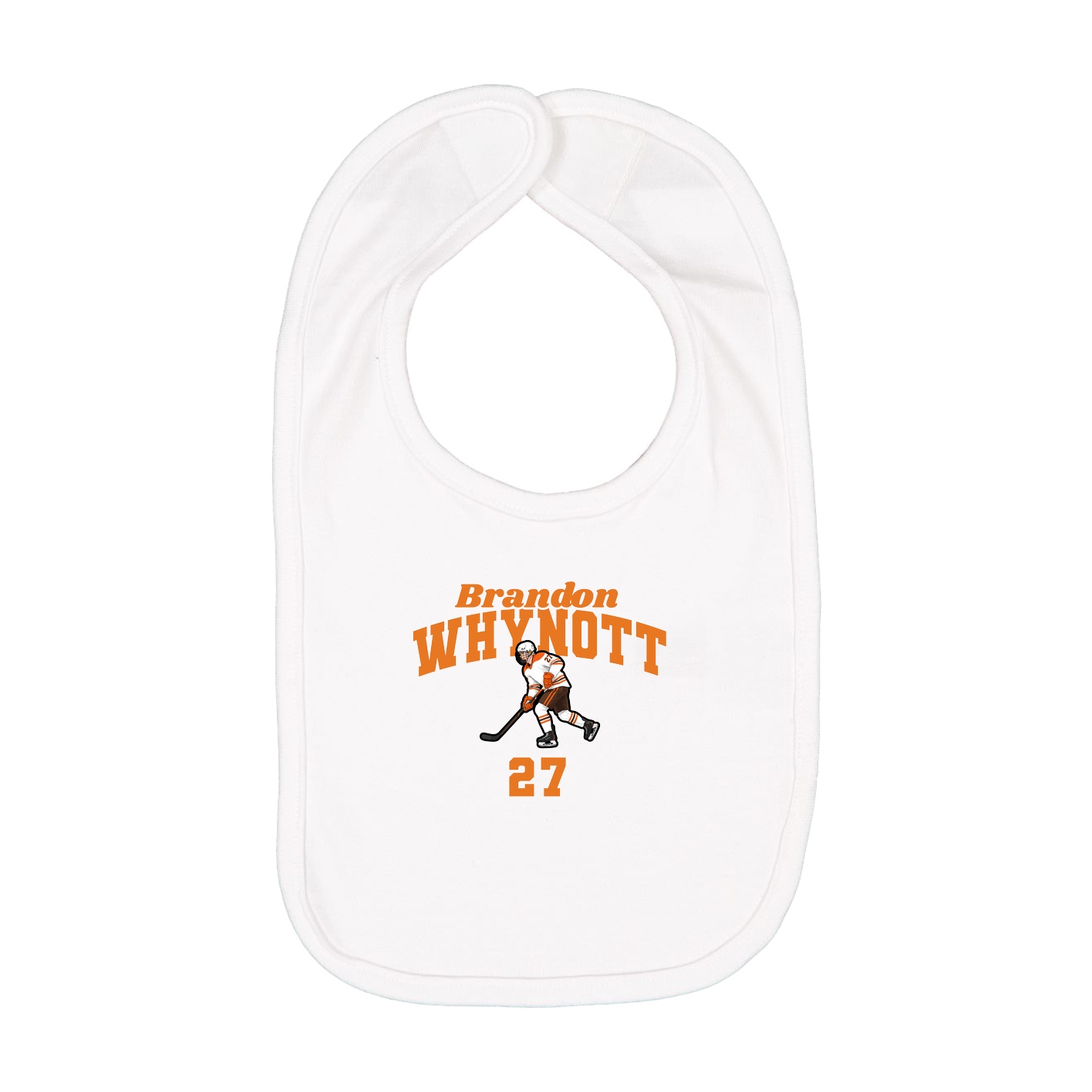 Infant Bib — Signature Arch in White