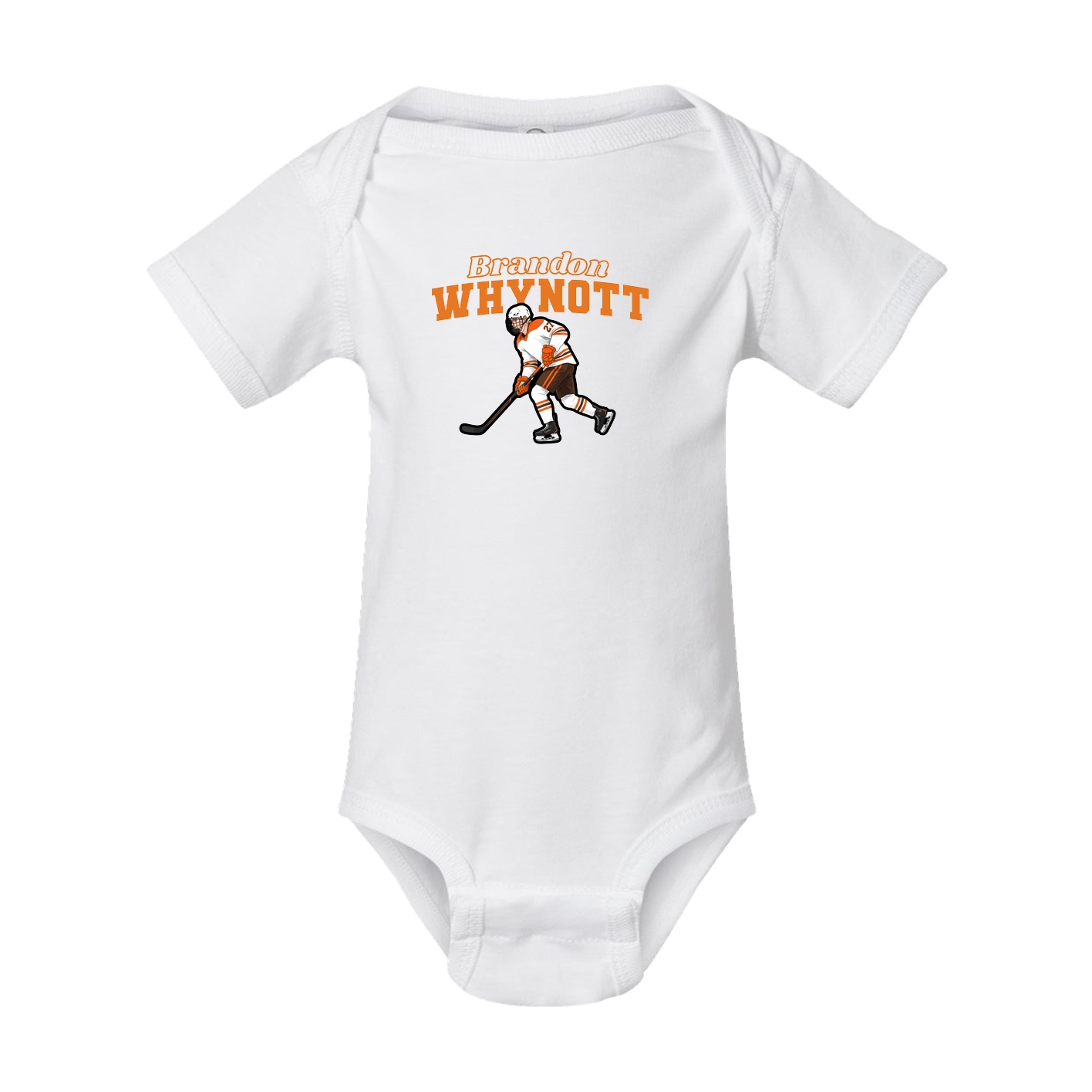 Baby Onesie — Name Arch in White