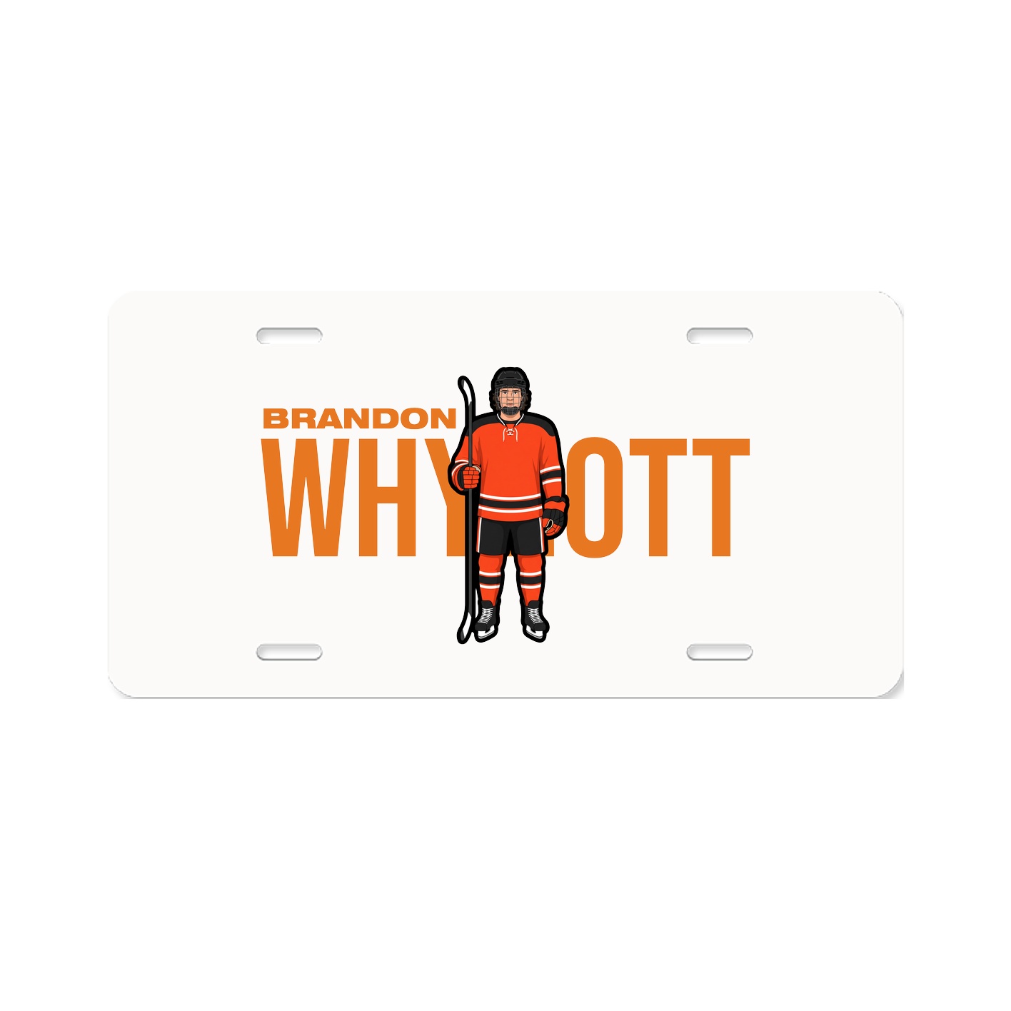 License Plate — Player Name in Classic