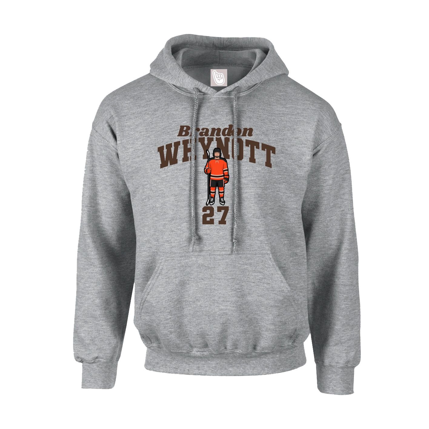 Youth Hoodie — Signature Arch in Grey