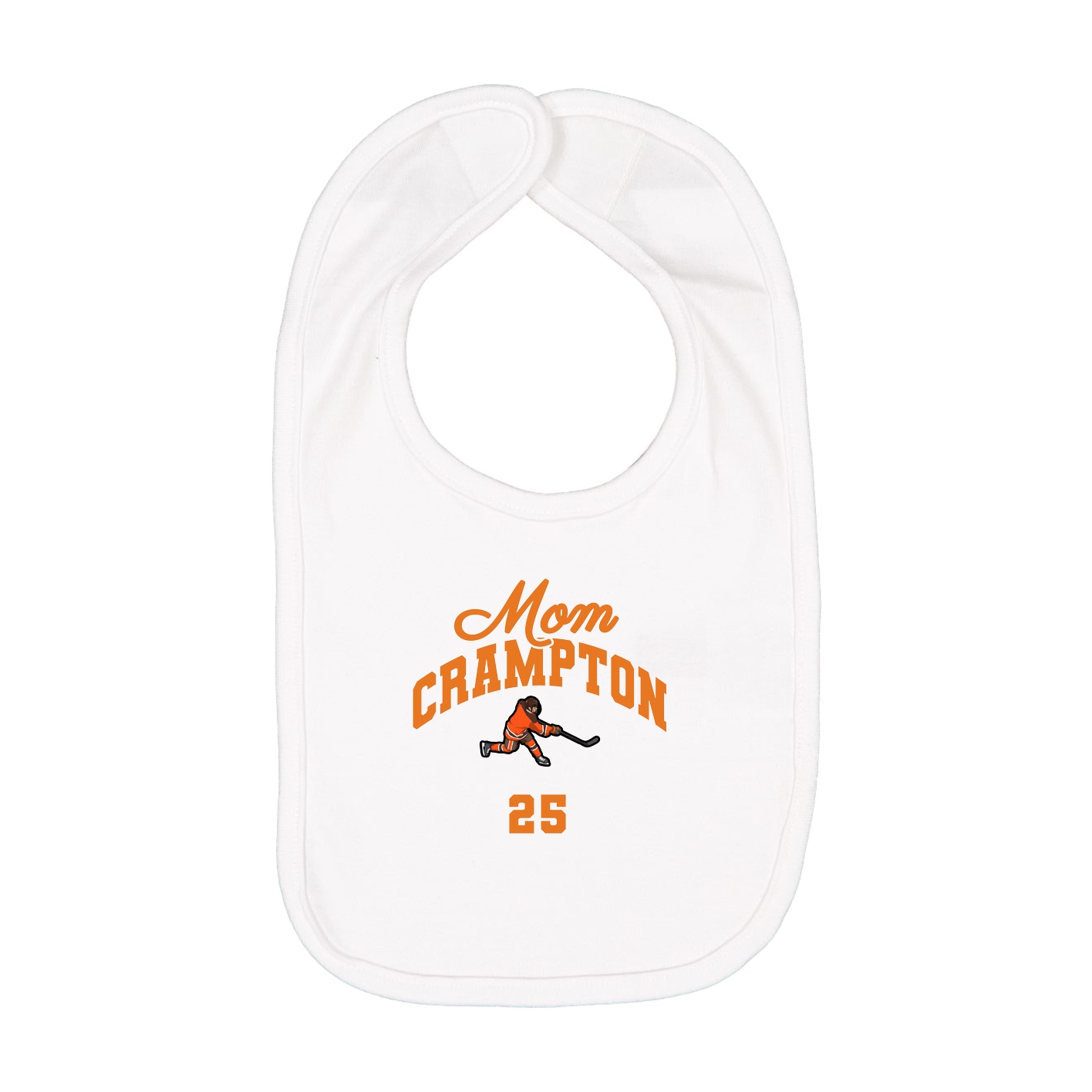 Infant Bib — Mothers Day Arch in White