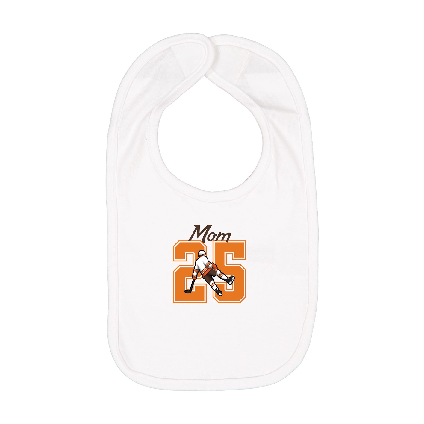 Infant Bib — Mothers Day Shirsey in White