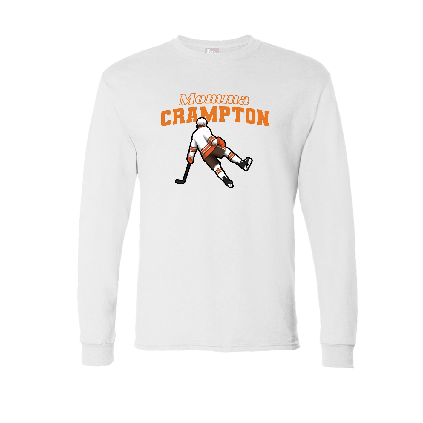 Long Sleeve Tee — Mothers Day Block in White