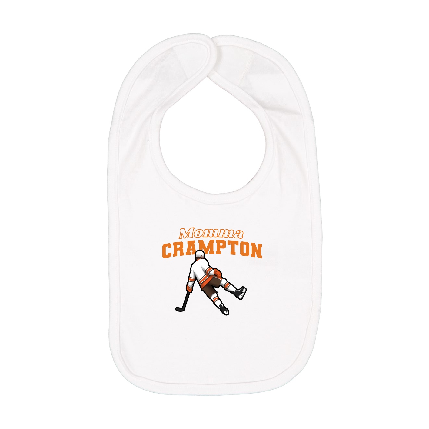 Infant Bib — Mothers Day Block in White