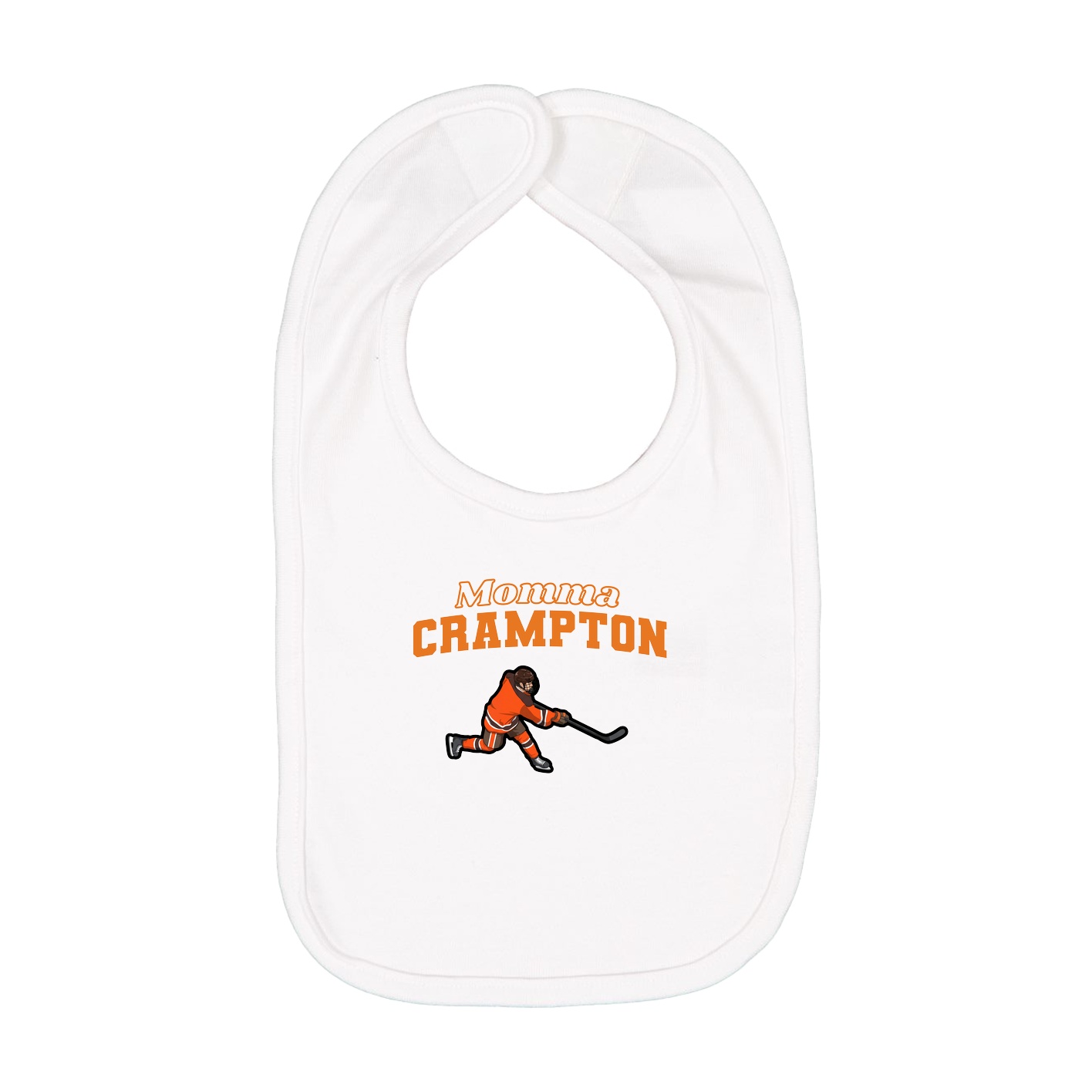 Infant Bib — Mothers Day Block in White