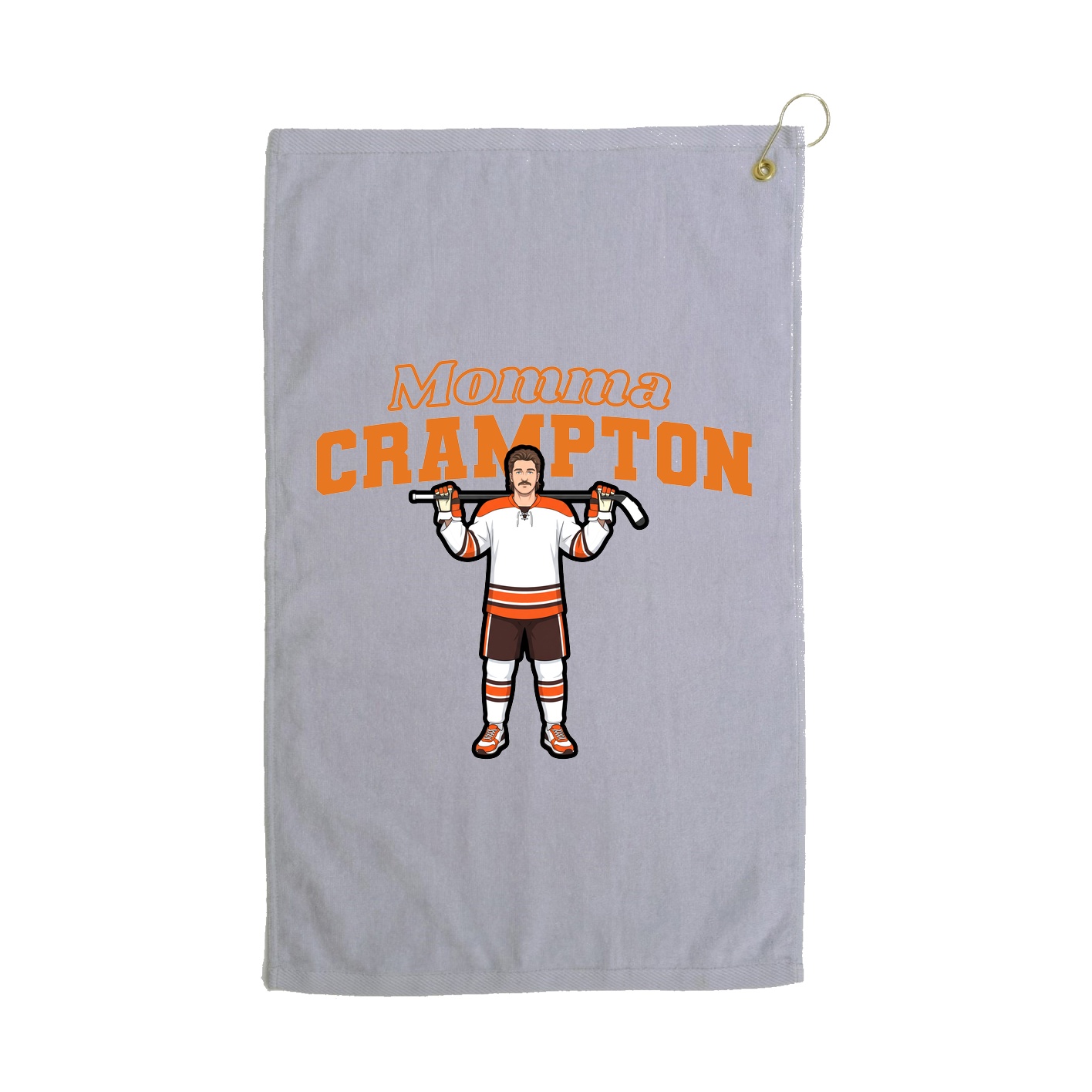 Golf Towel — Mothers Day Block in Grey