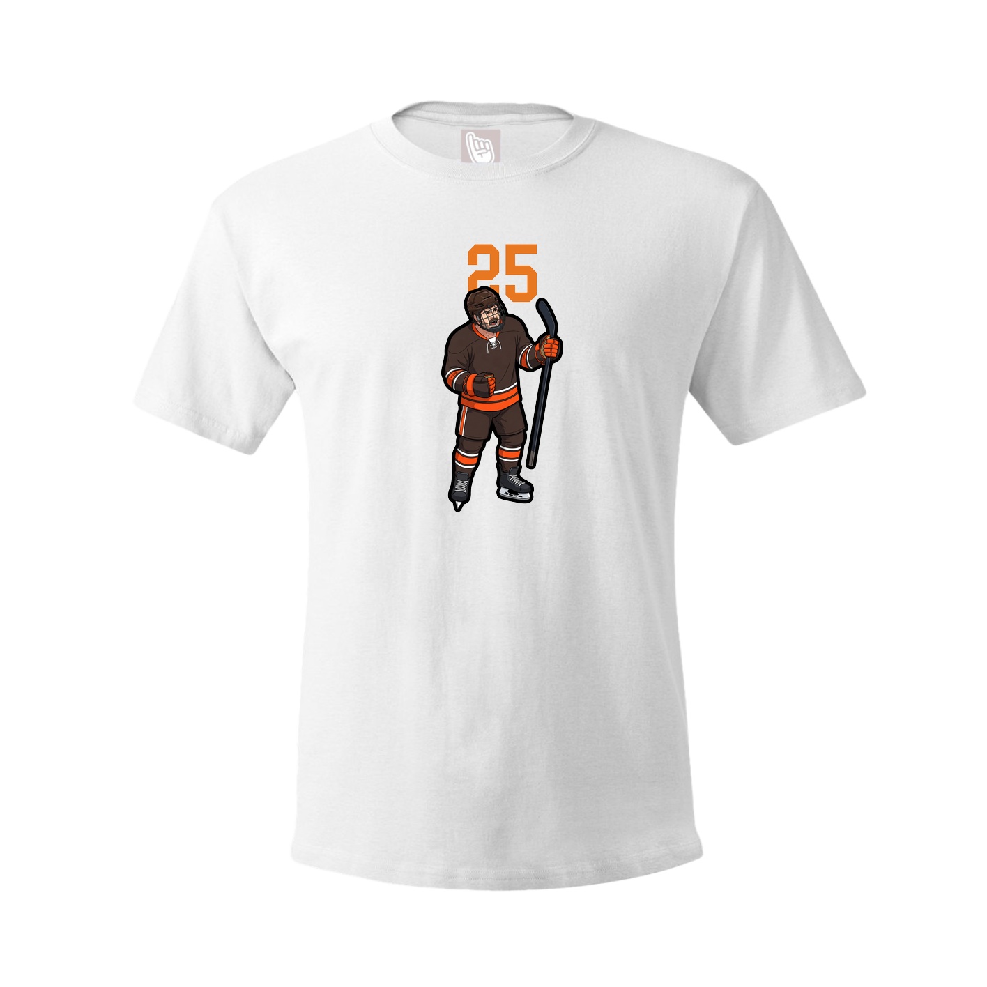 Youth Tee — Number Top in White