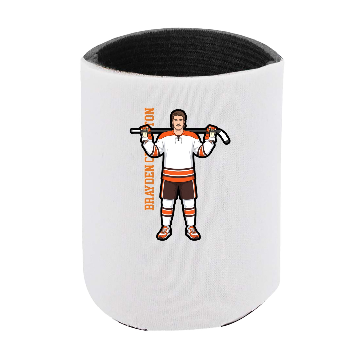 Can Holder — Name Vertical in White