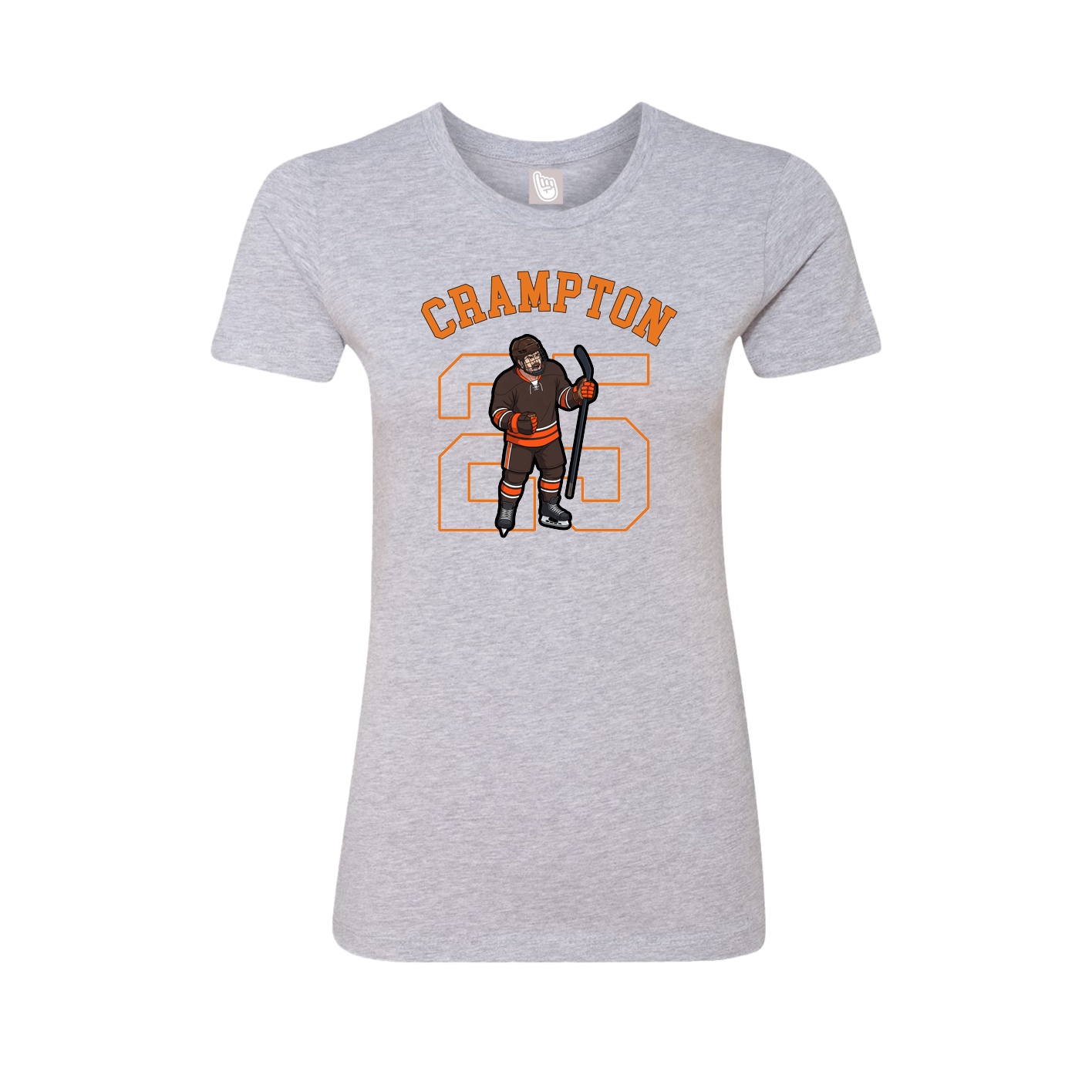 Fitted Women's Tee — Shirsey Arch in Grey