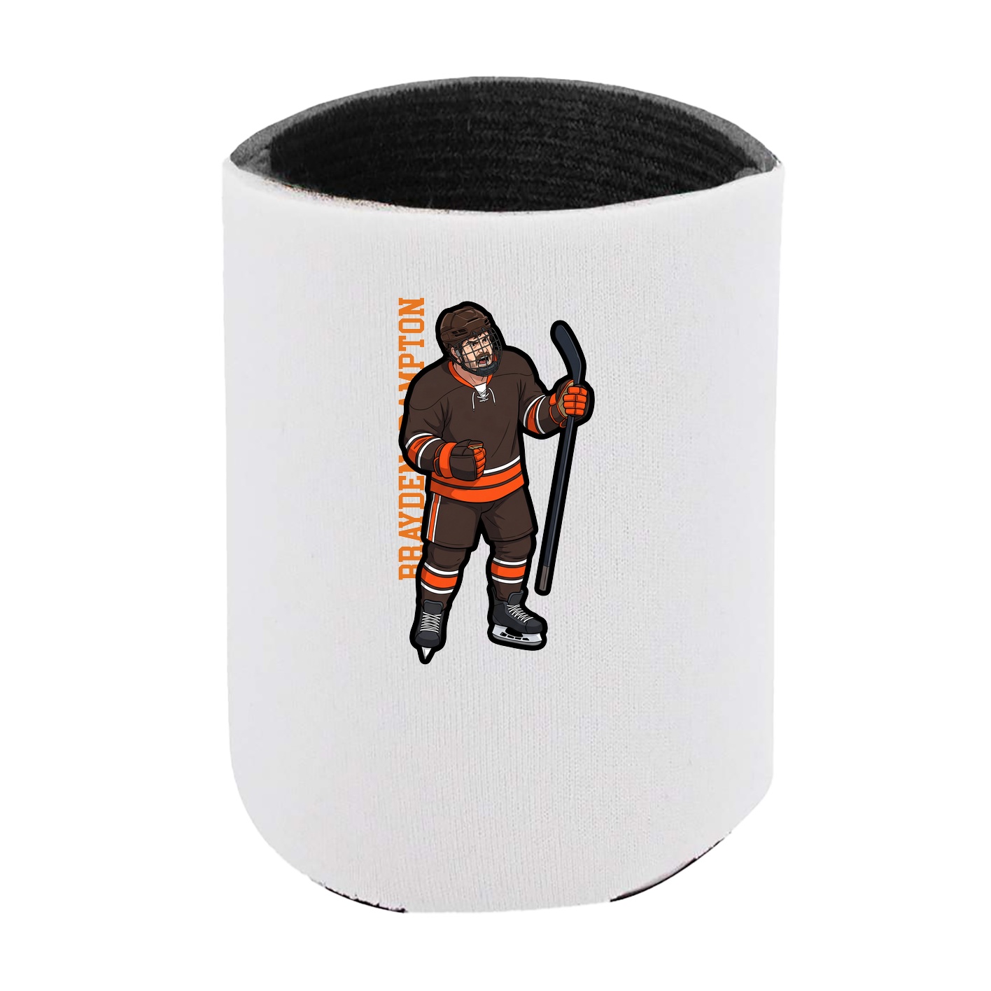 Can Holder — Name Vertical in White