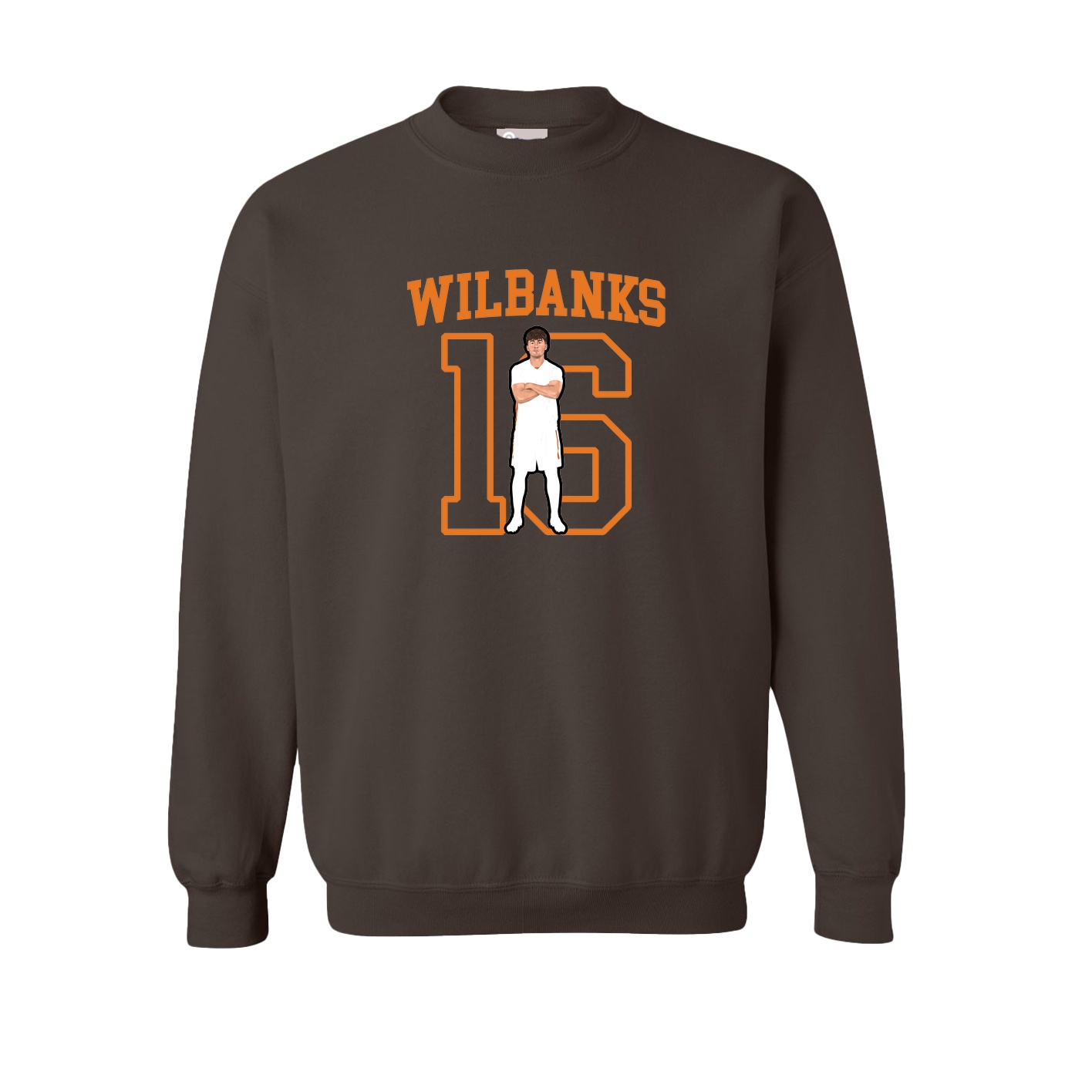 Fleece Crew — Shirsey in Brown