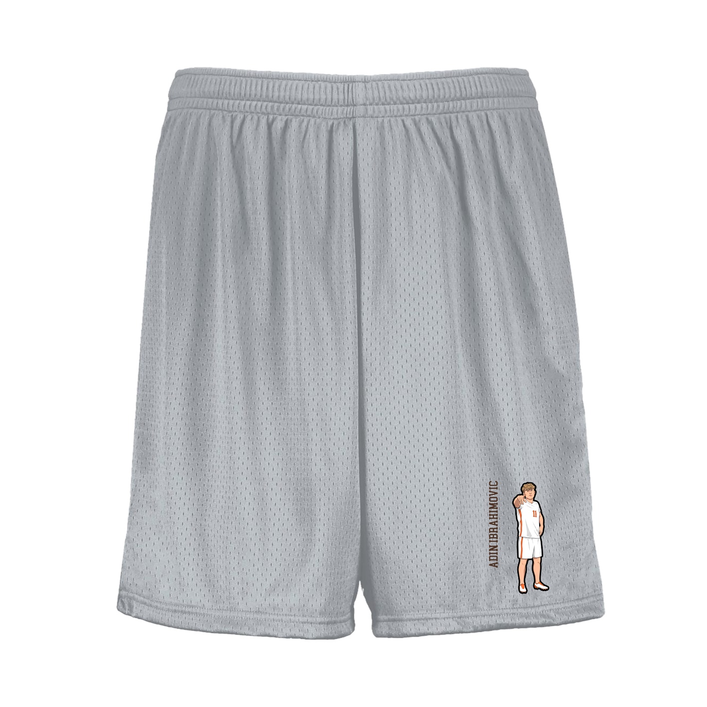 Shorts — Name Vertical in Silver