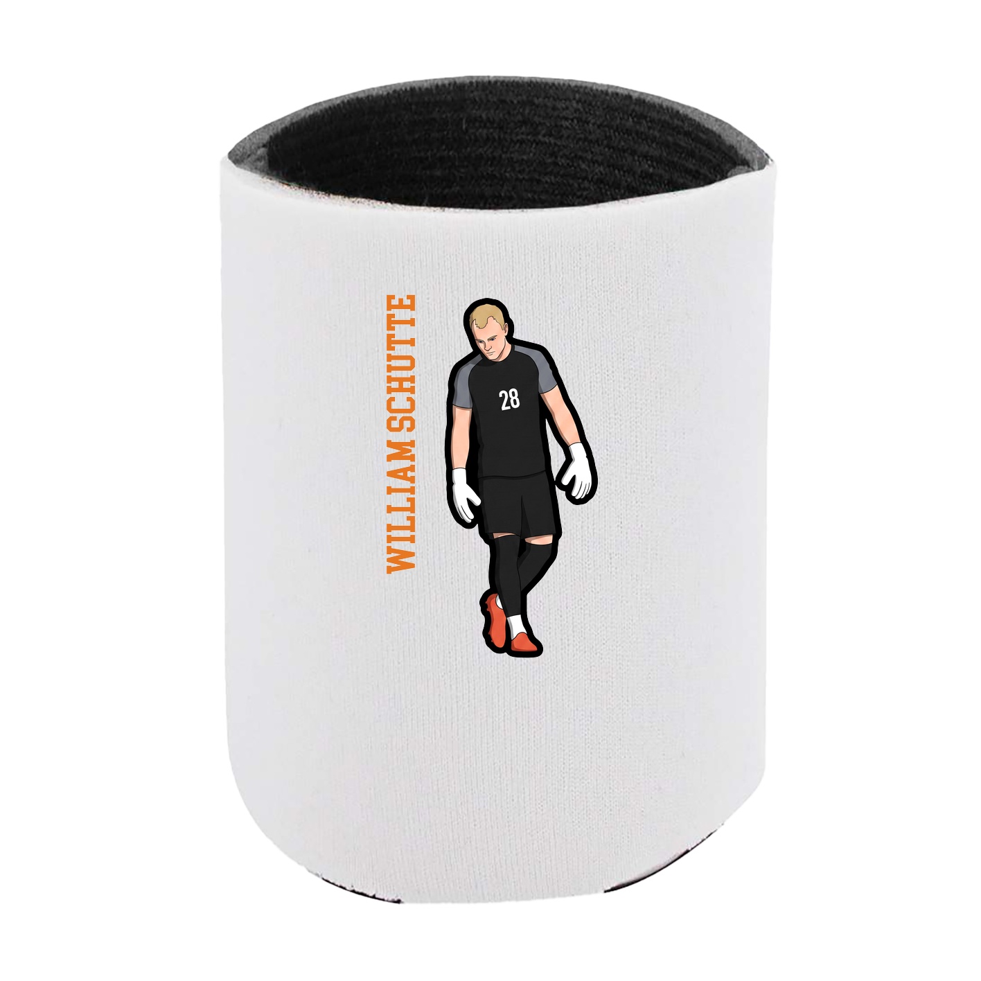 Can Holder — Name Vertical in White