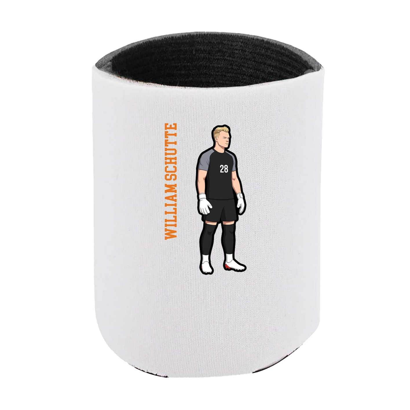 Can Holder — Name Vertical in White