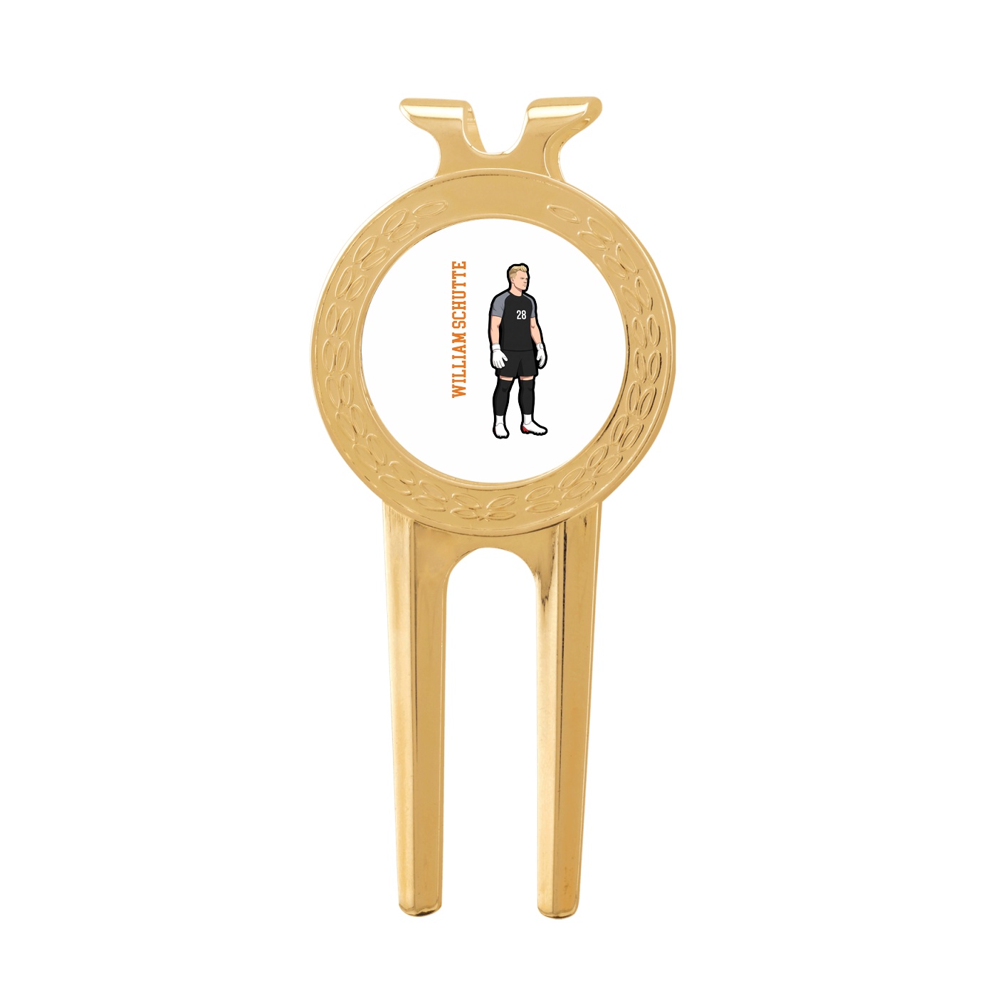 Divot Tool with Ball Marker — Name Vertical in Classic