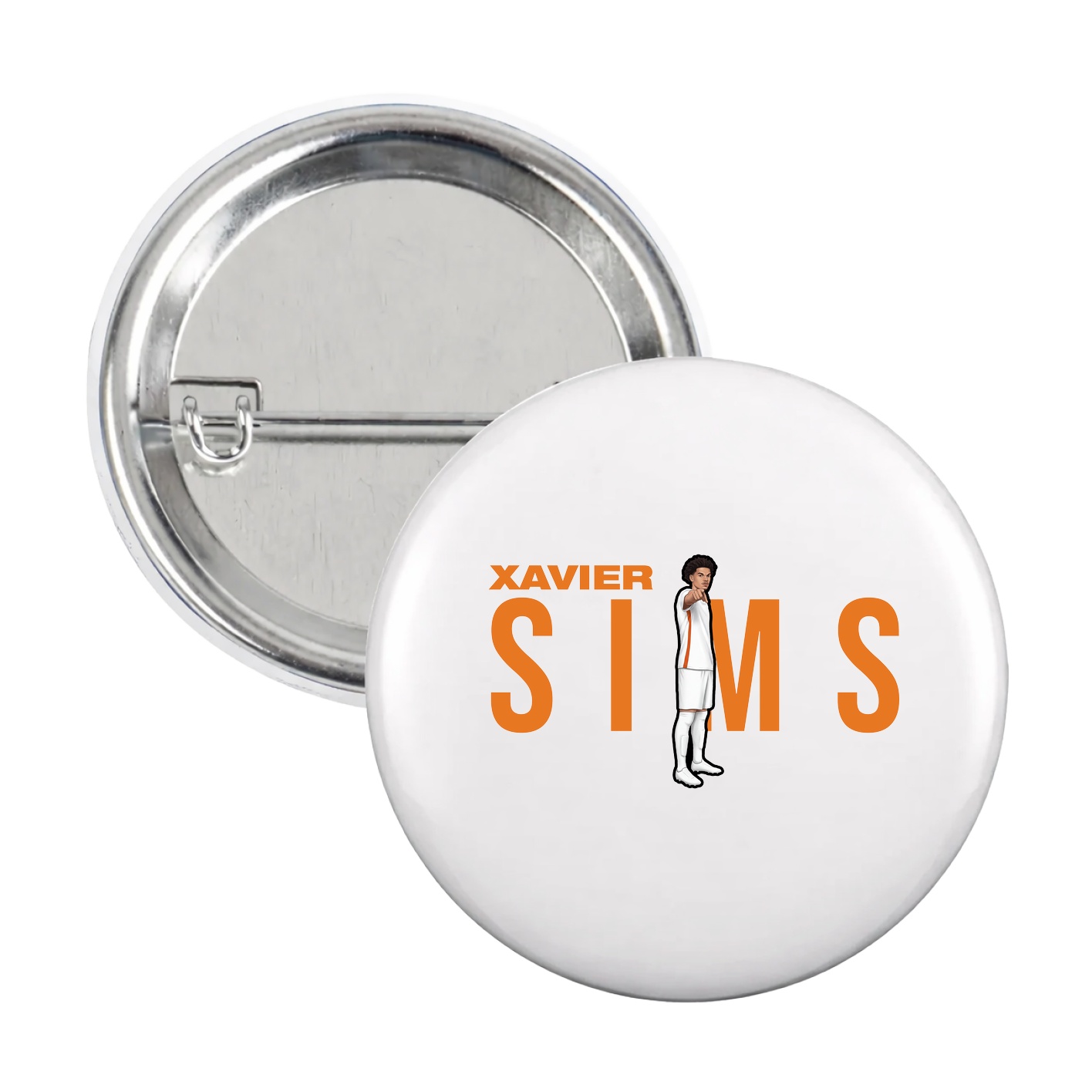 Game Day Button — Player Name in White