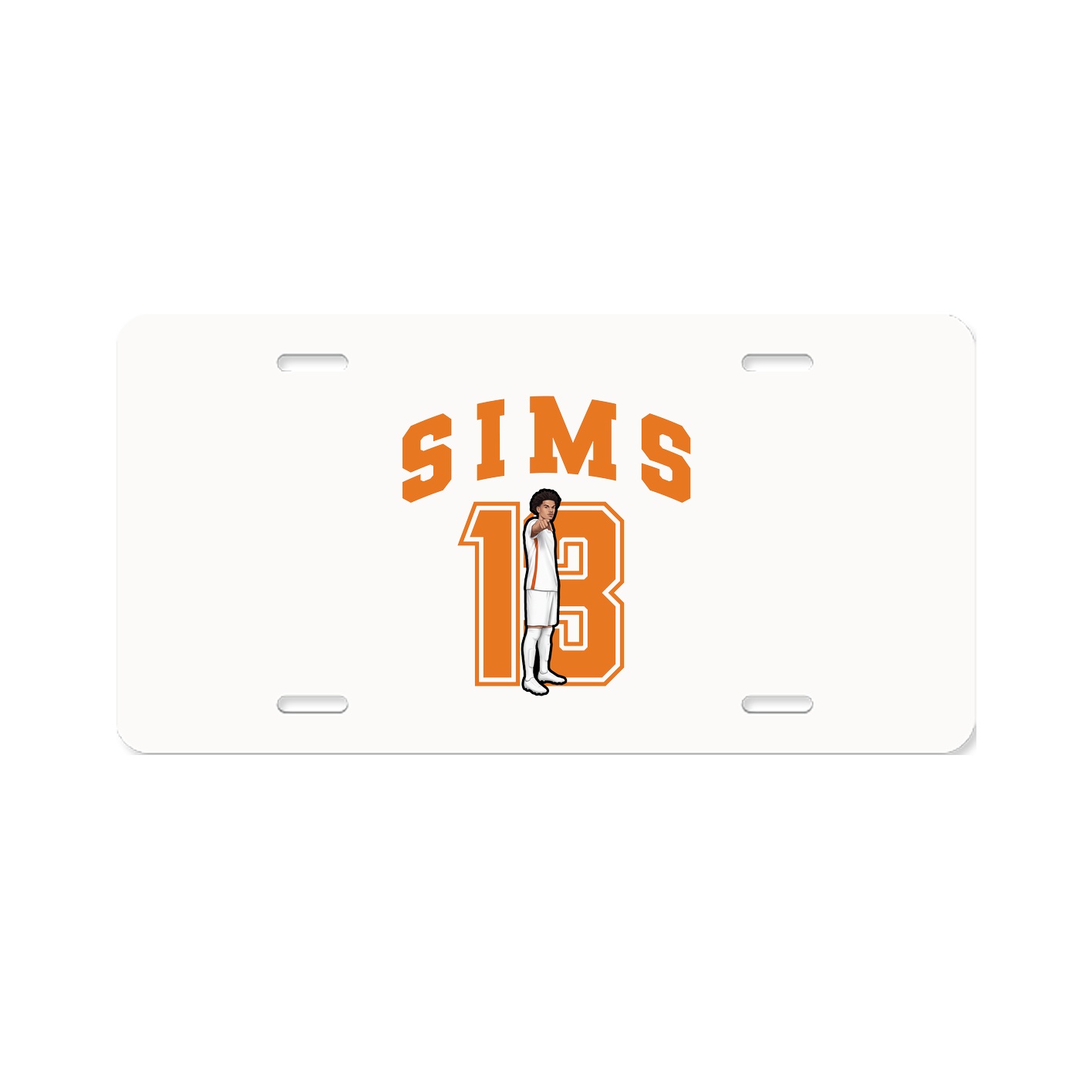License Plate — Number in Classic