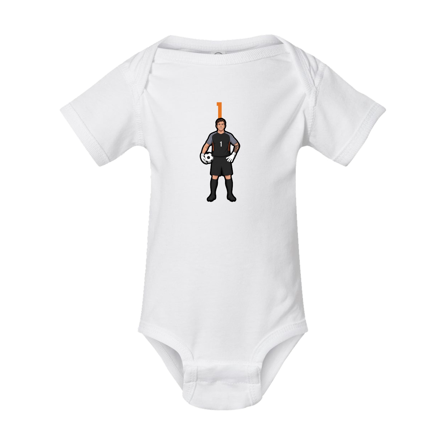 Baby Onesie — Number Top in White