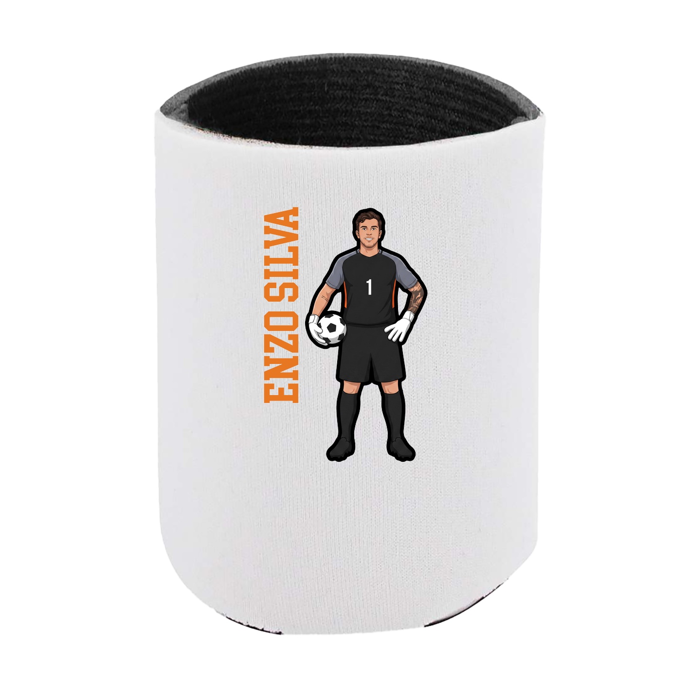 Can Holder — Name Vertical in White
