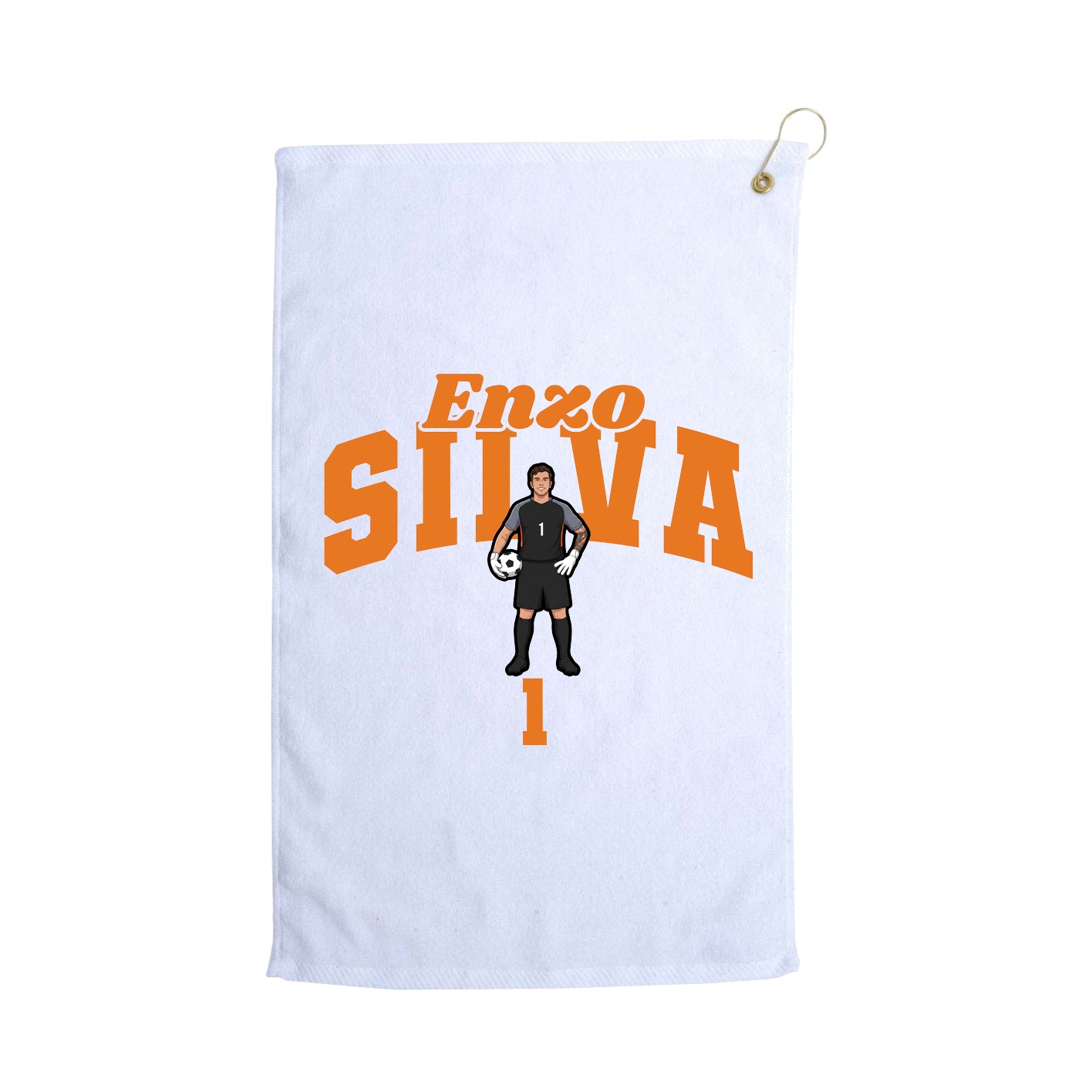 Golf Towel — Signature Arch in White