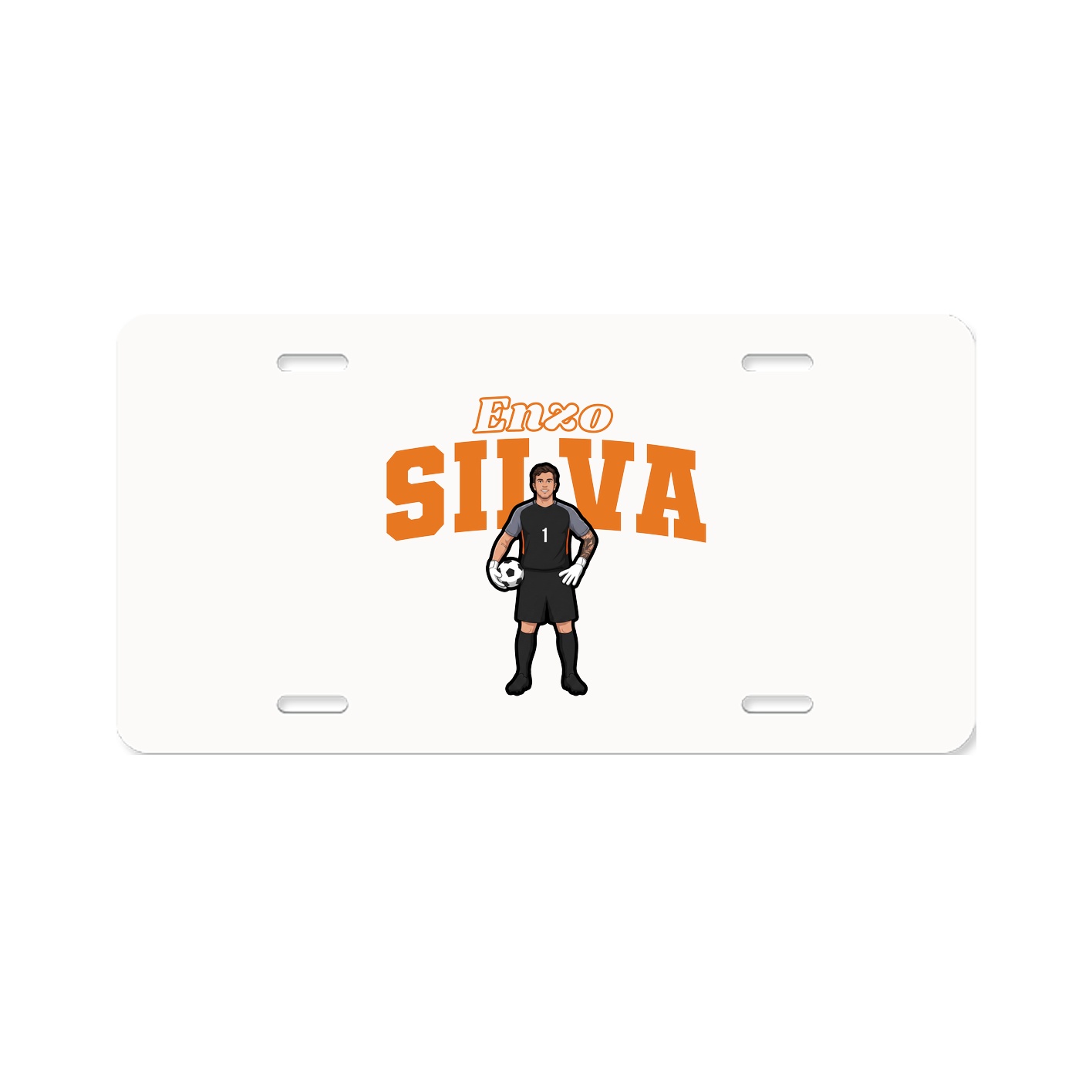 License Plate — Name Arch in Classic