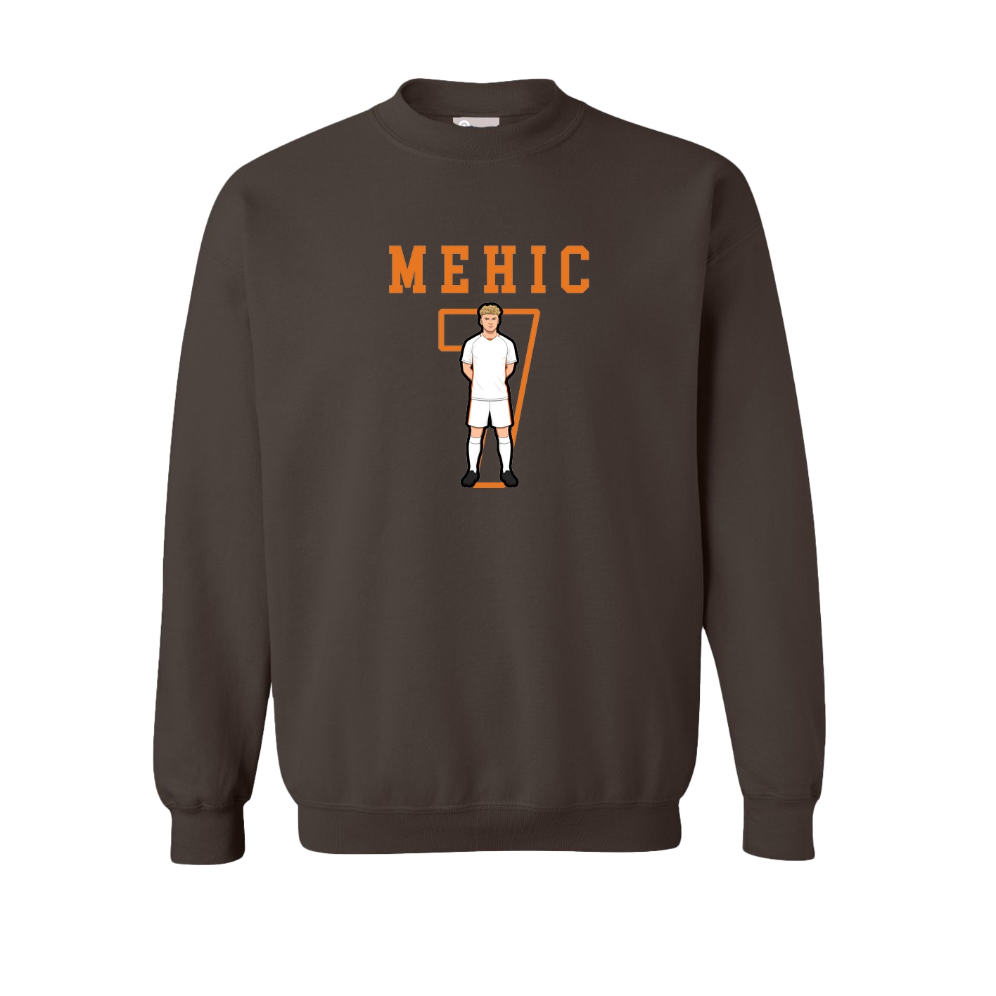 Fleece Crew — Shirsey in Brown