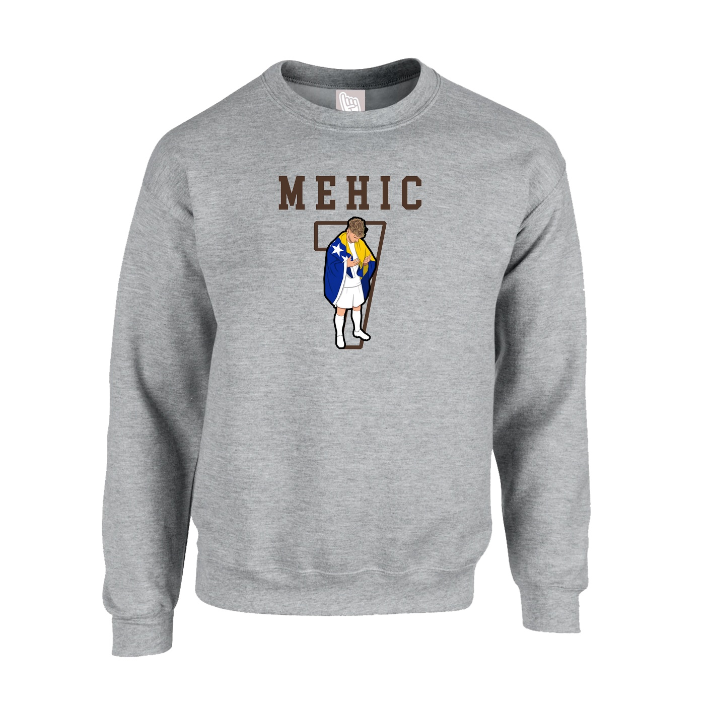 Fleece Crew — Shirsey in Grey