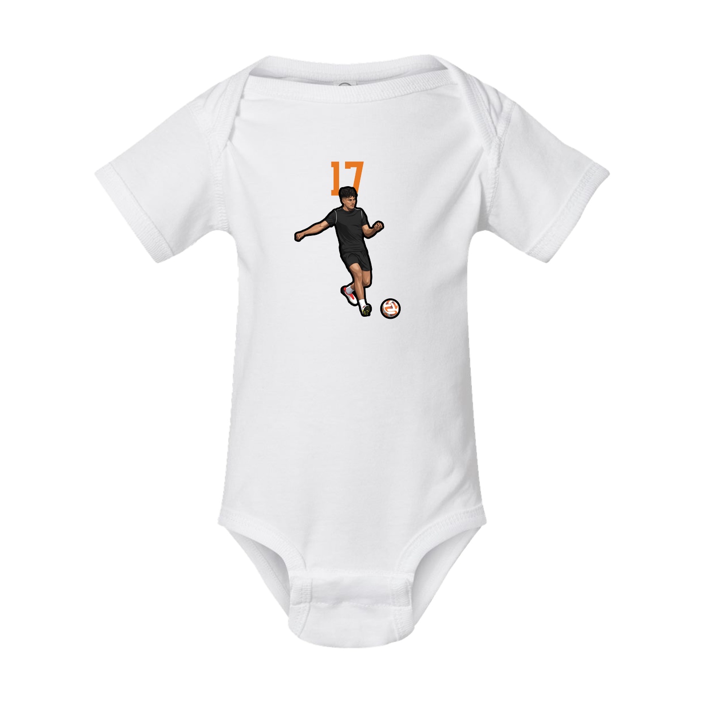 Baby Onesie — Number Top in White