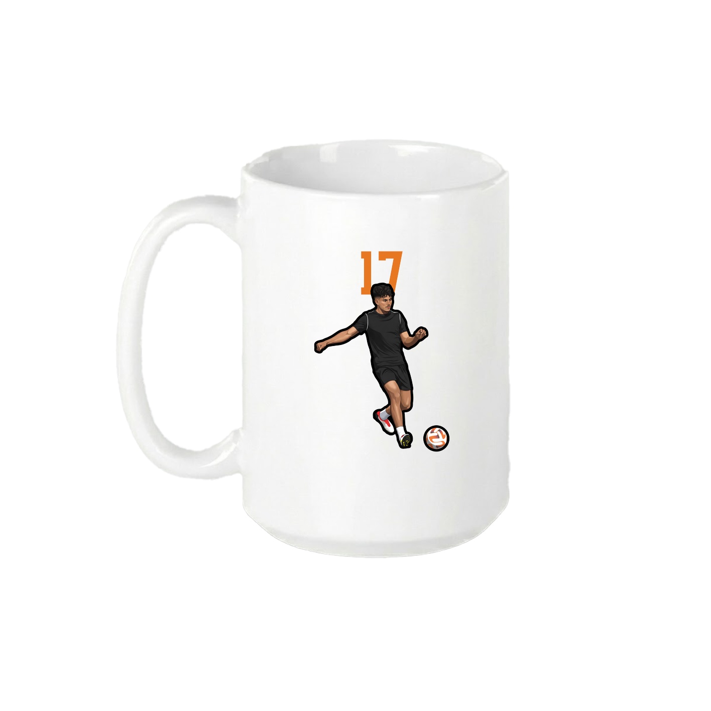 15oz Coffee Mug — Number Top in White