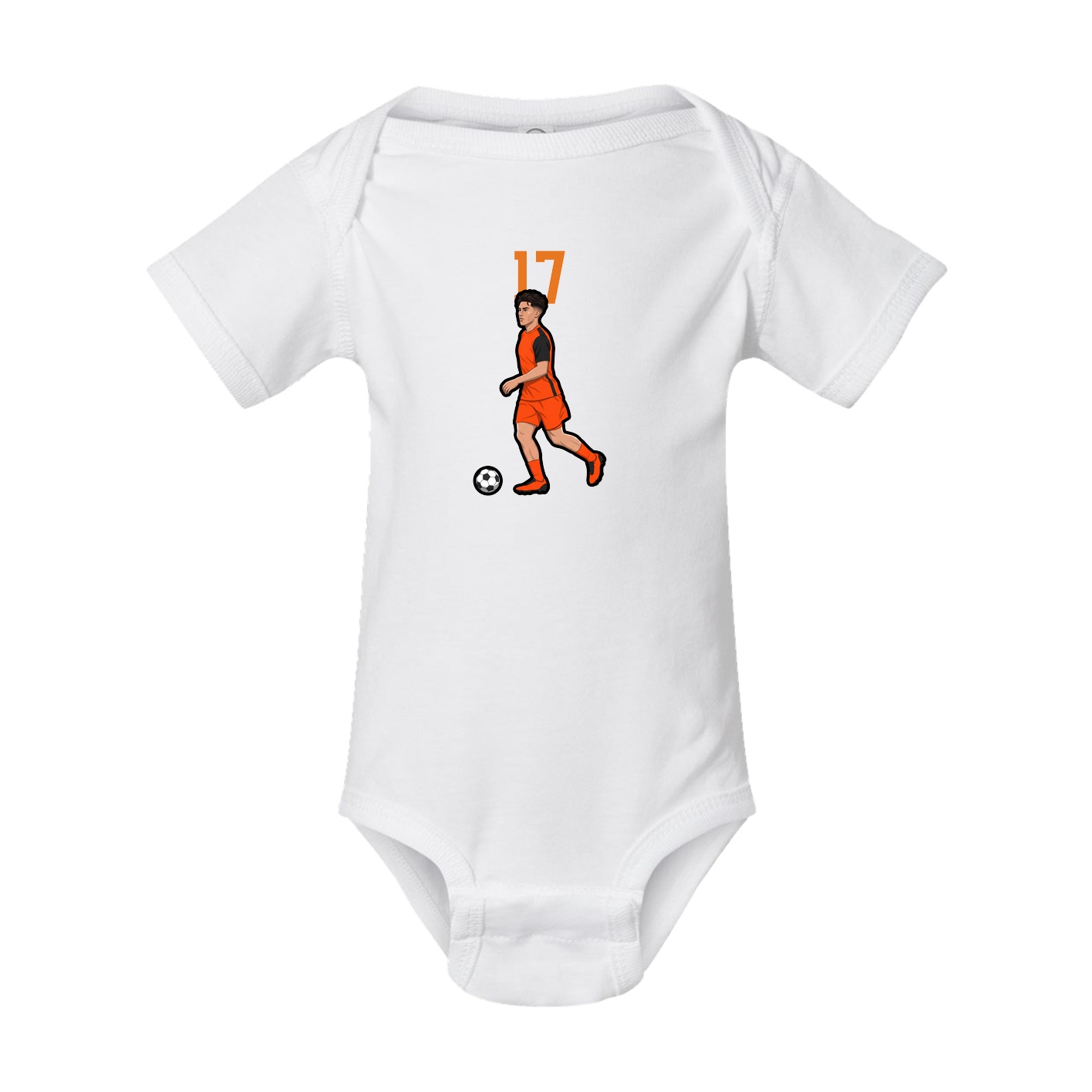 Baby Onesie — Number Top in White