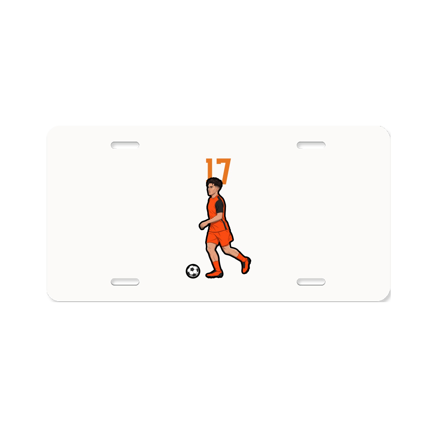 License Plate — Number Top in Classic
