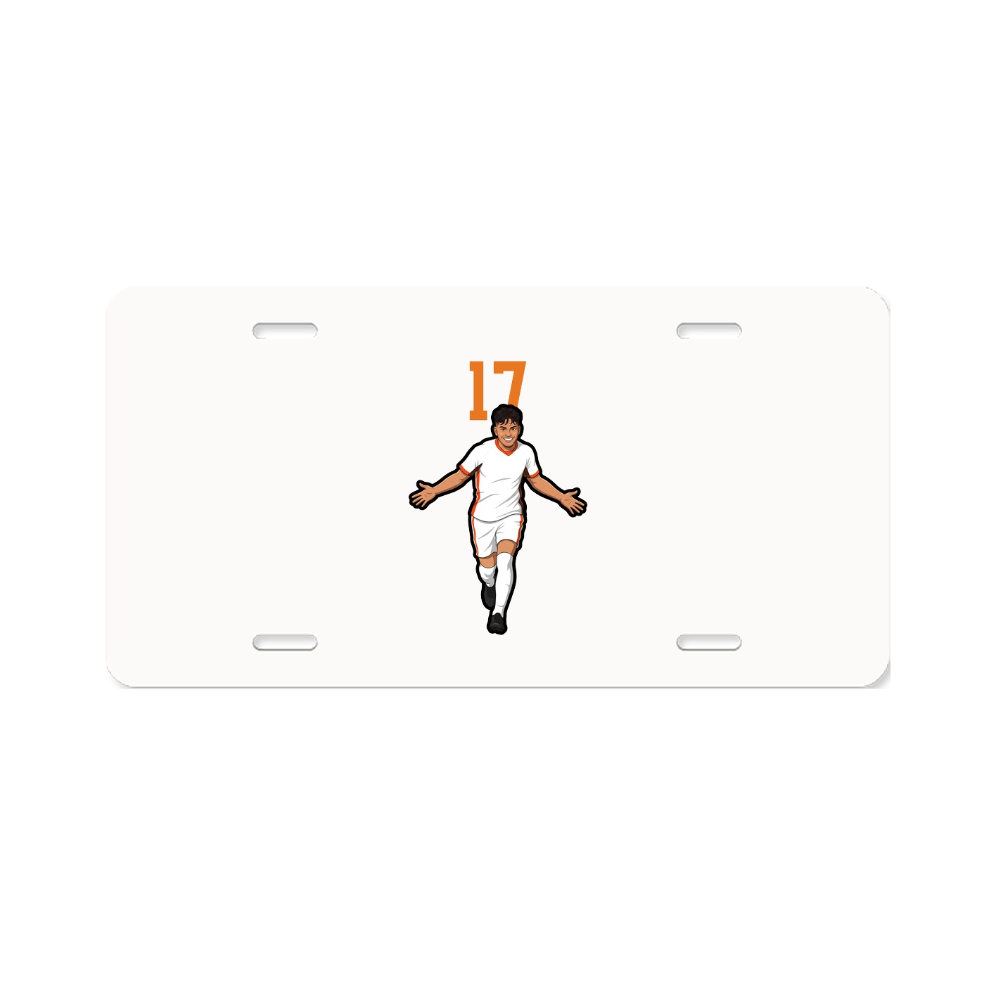 License Plate — Number Top in Classic