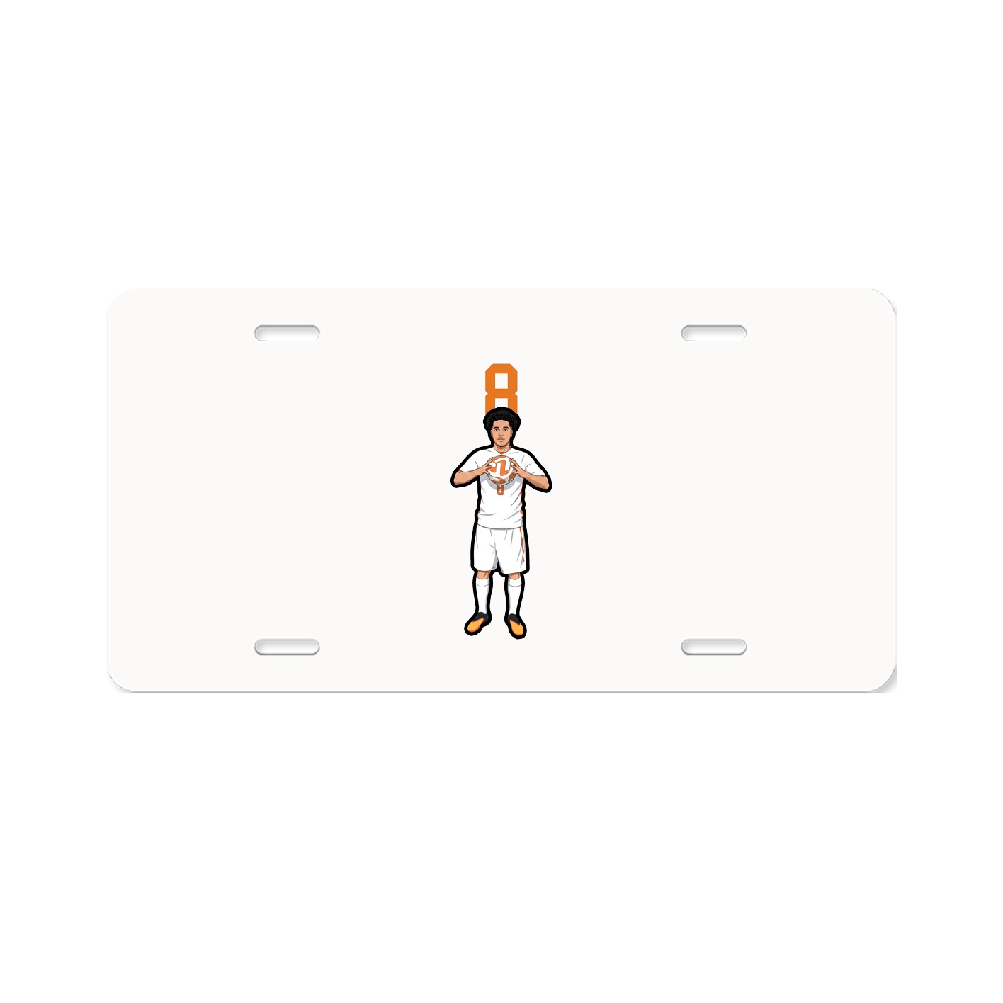 License Plate — Number Top in Classic