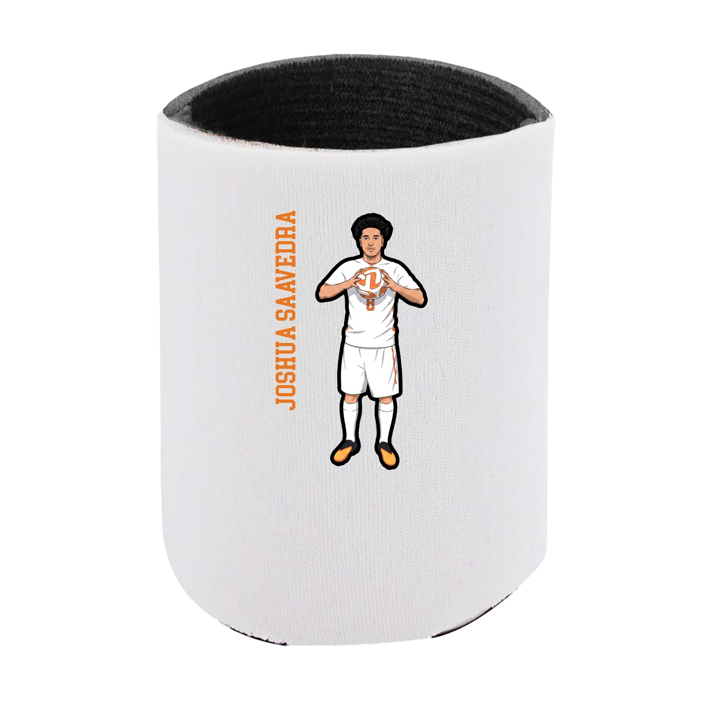 Can Holder — Name Vertical in White