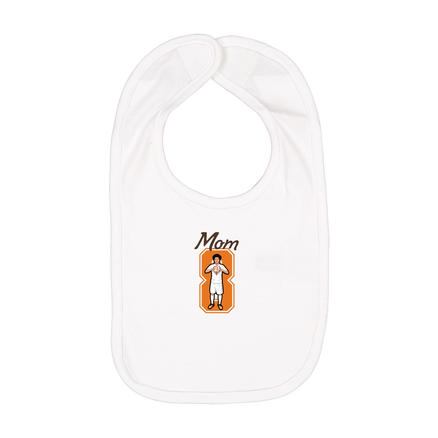 Infant Bib — Mothers Day Shirsey in White