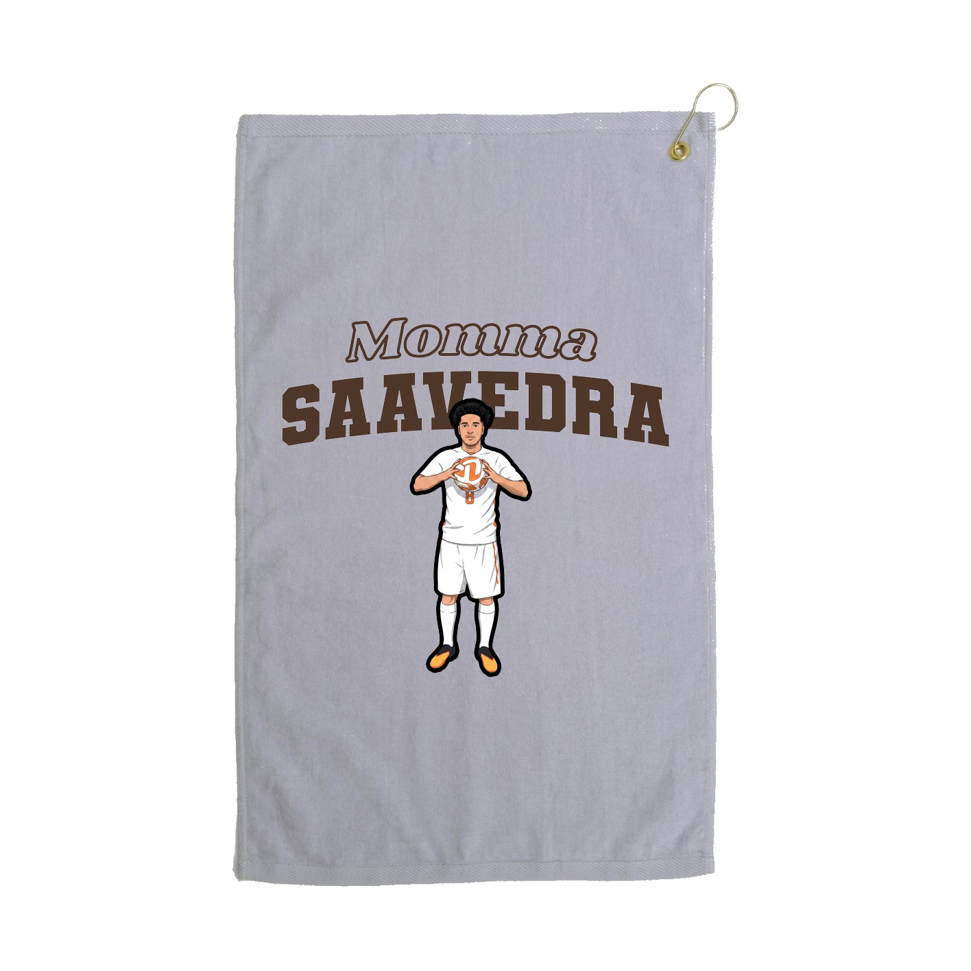 Golf Towel — Mothers Day Block in Grey