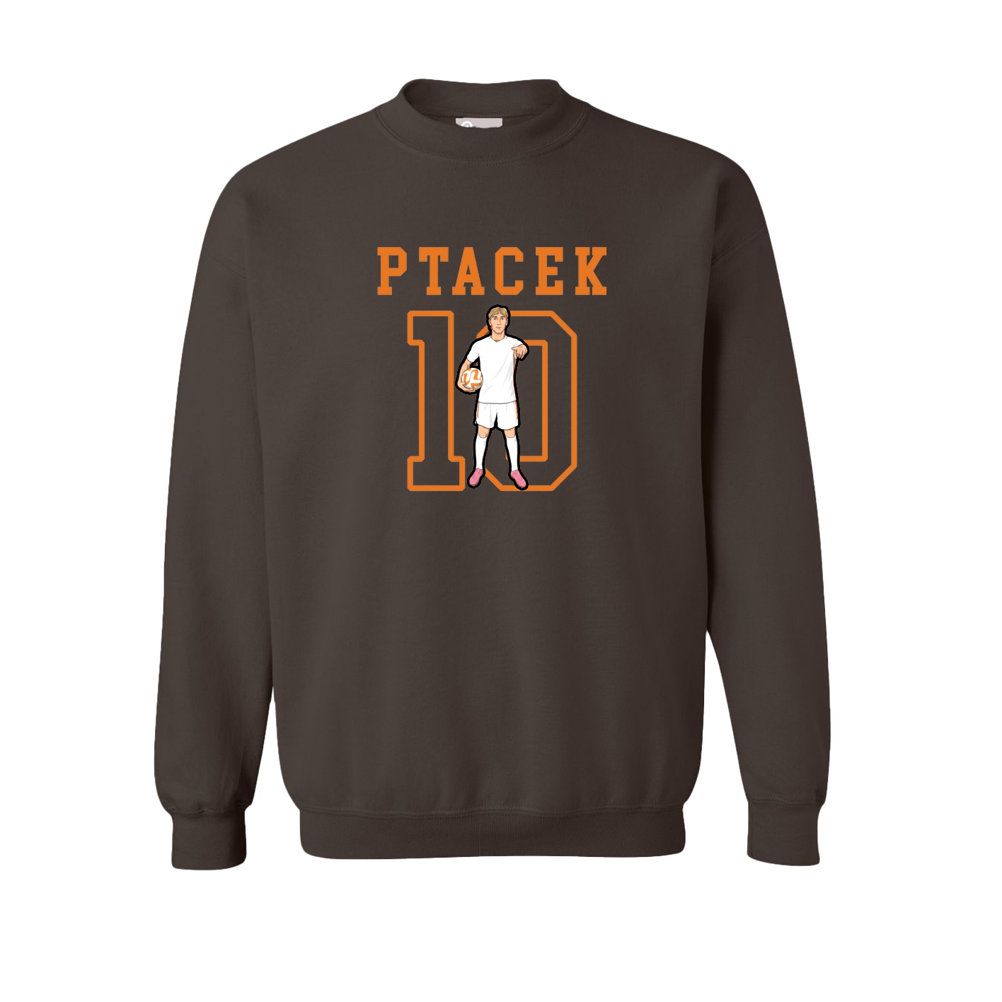 Fleece Crew — Shirsey in Brown
