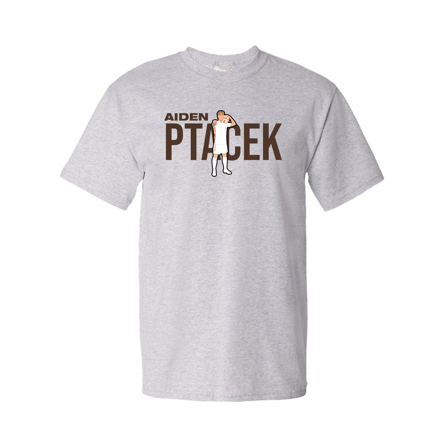 Youth Tee — Player Name in Grey